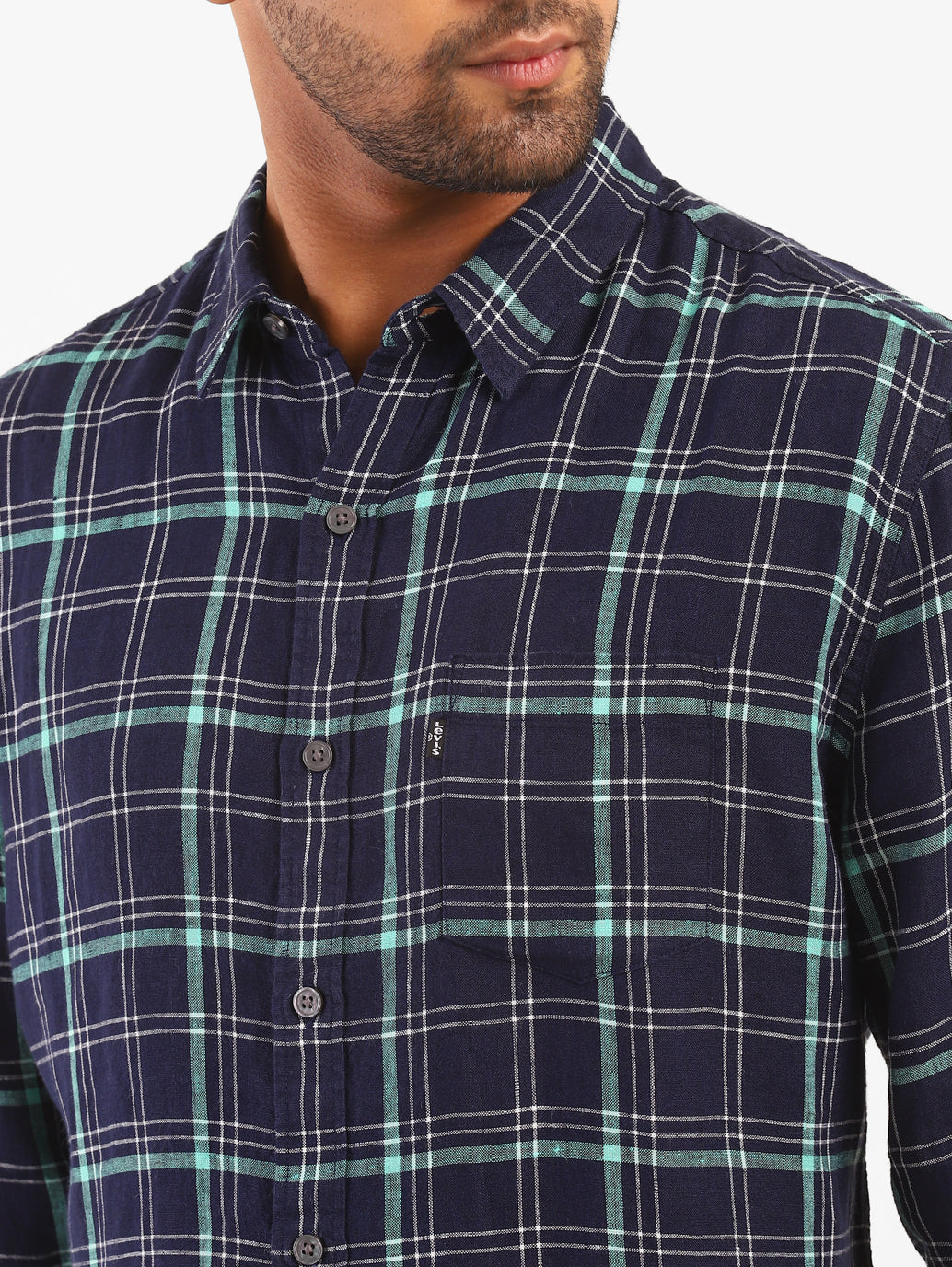Men's Checkered Slim Fit Shirt - f83ae7da-d9a7-499b-a911-0e9af805e324 View