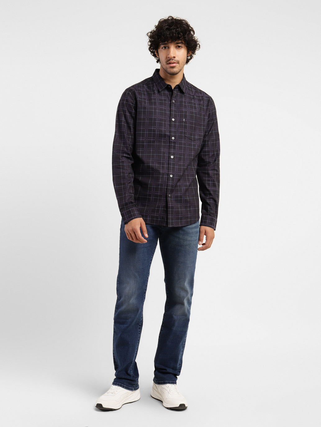 Men's Checkered Slim Fit Shirt - 5ebba1b3-fdf1-4d8e-a0c7-b12db9c6071e View