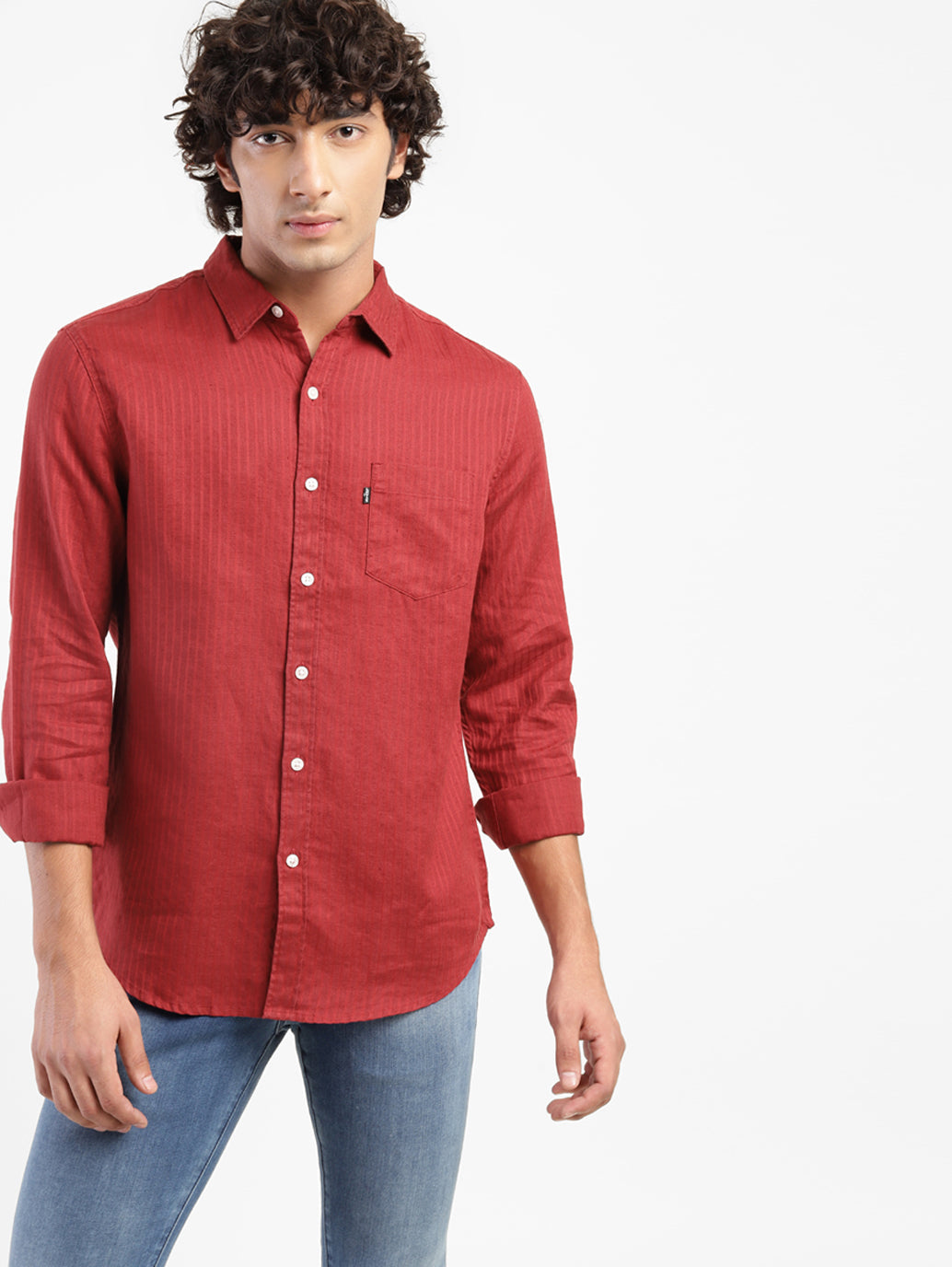 Men's Self Designed Relaxed Fit Shirt - 8d997a19-0d56-4985-8105-879f2fc2aebb View
