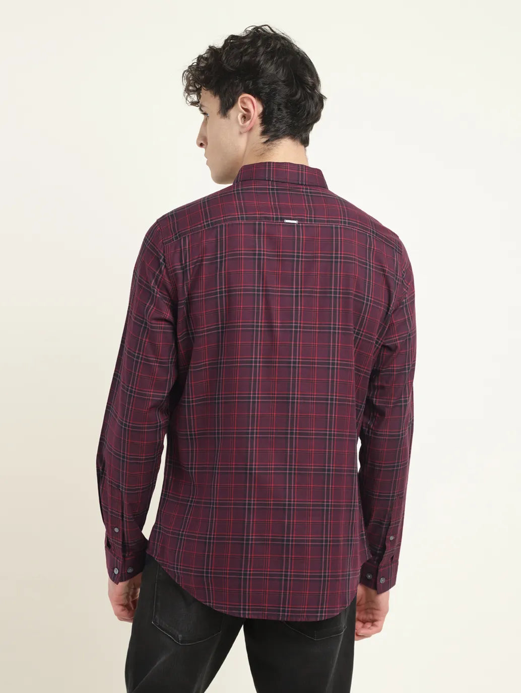 Men's Redloop Checkered Slim Fit Shirt - 4ab3aed0-9546-4b11-8404-a58219c133bf View