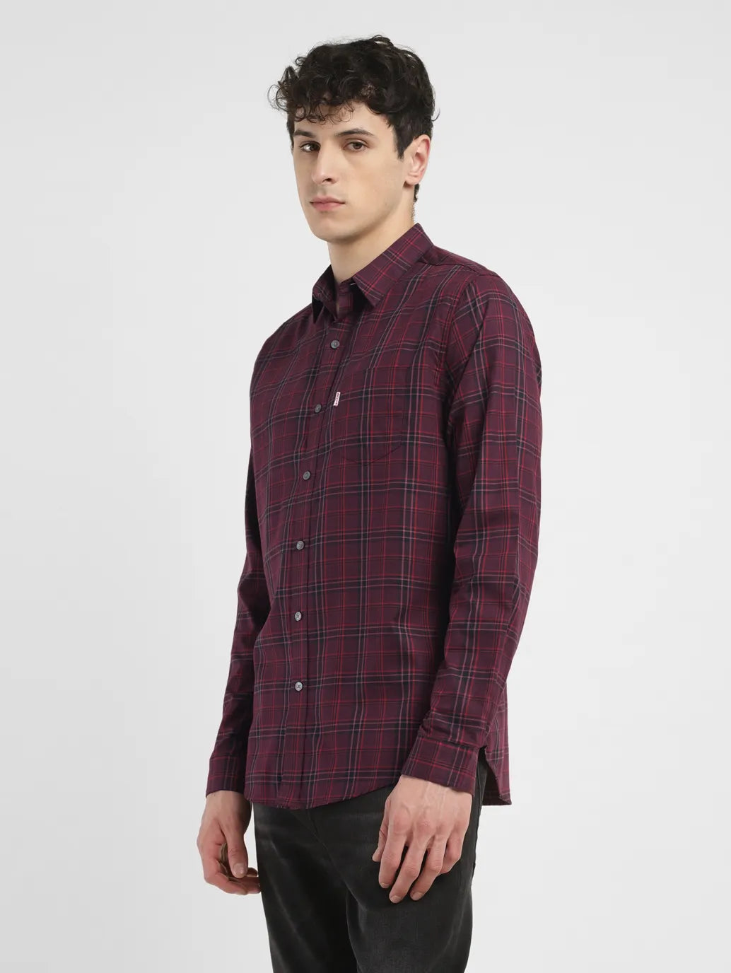 Men's Redloop Checkered Slim Fit Shirt - dd626012-05d5-4eb7-93a1-5b902051bd18 View