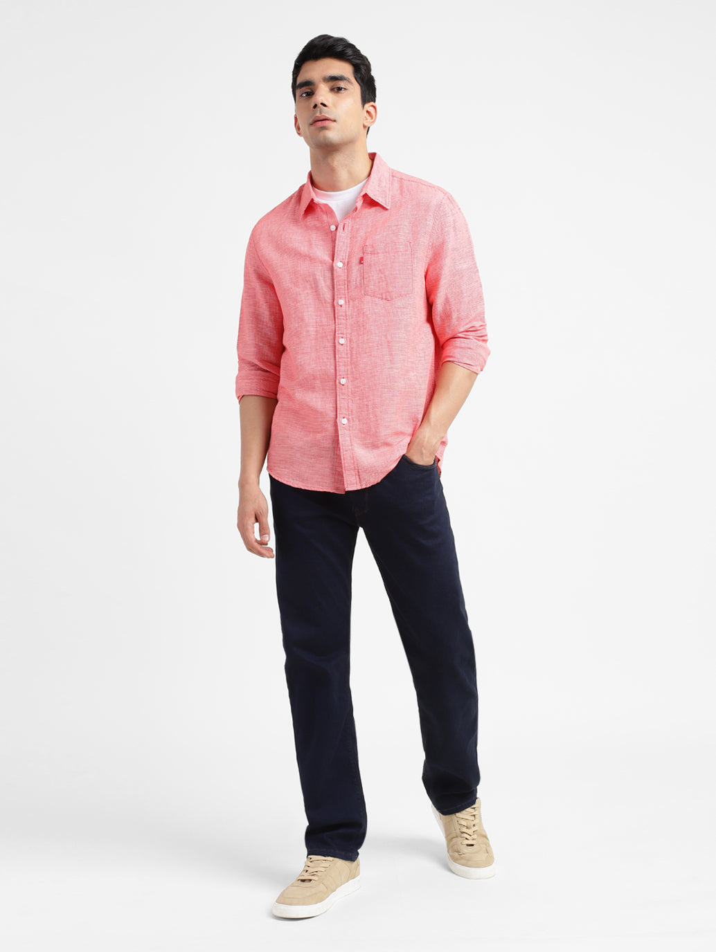 Men's Checkered Spread Collar Shirt - 257c16d3-5f4c-44eb-965b-2c091c88311e View