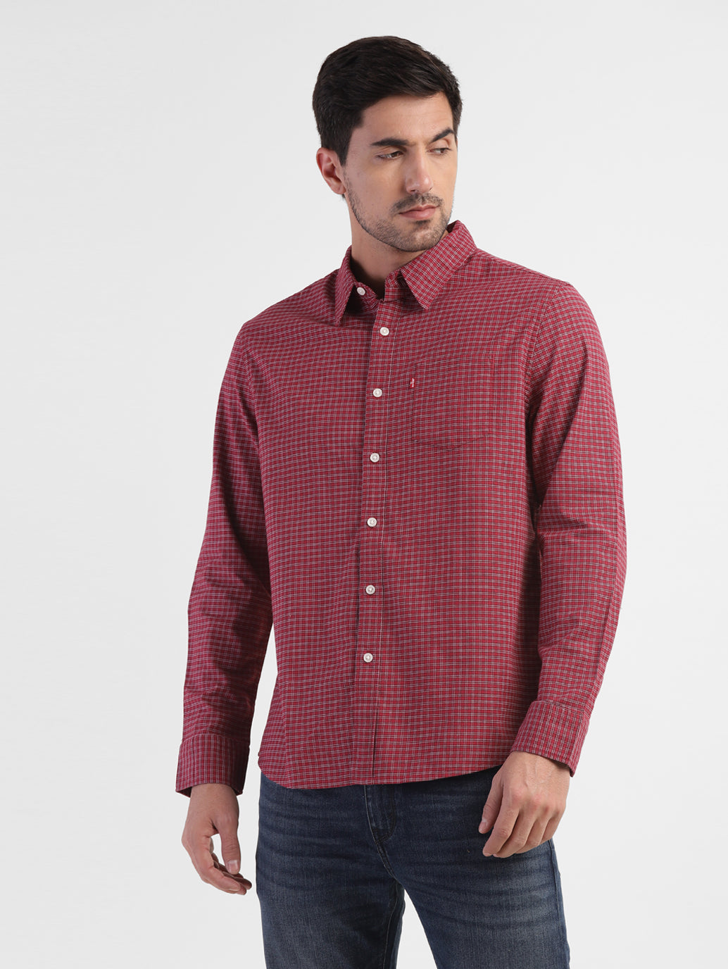 Men's Checkered Regular Fit Shirt - be951d19-08a7-42ae-800d-b4d904ec2a81 View