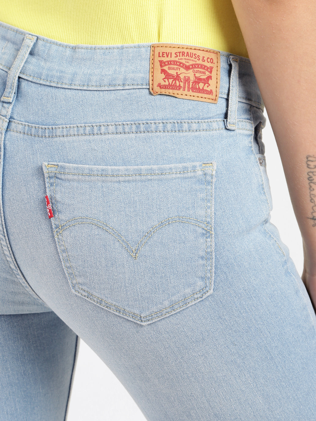 Women's 715 Blue Flared Fit Mid Rise Jeans - 3e20445c-a5d8-49a2-8baa-ba6f5750672e View