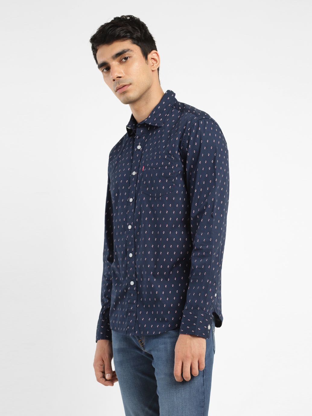 Men's Printed Slim Fit Shirt - b881580b-ed3d-4569-9809-44d6b4987425 View
