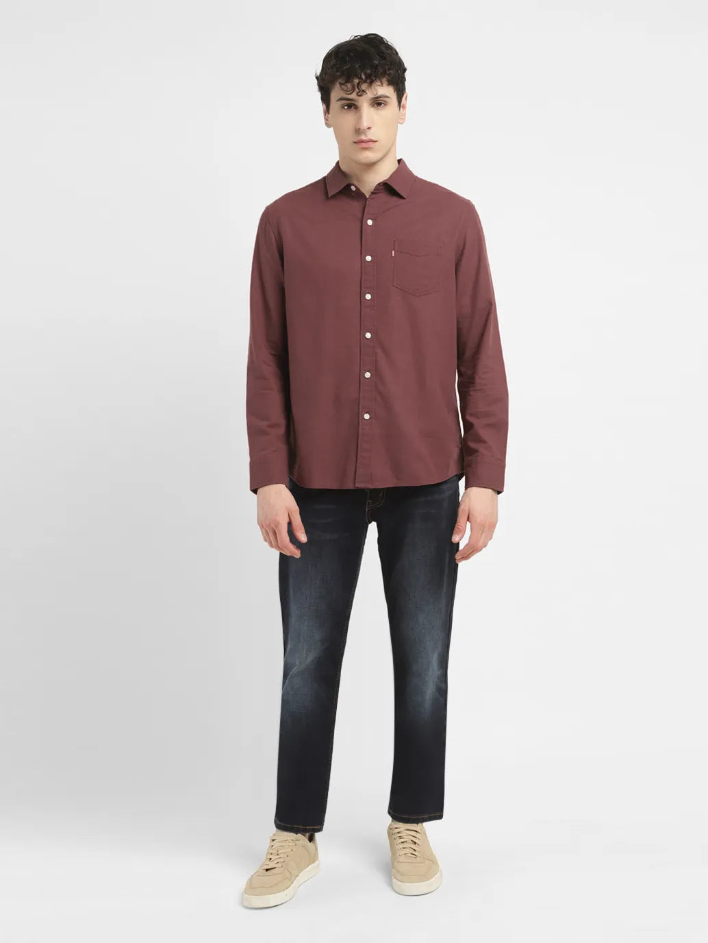 Men's Solid Slim Fit Shirt - 93e6f1cb-e851-4d13-8268-ac4186a563fa View
