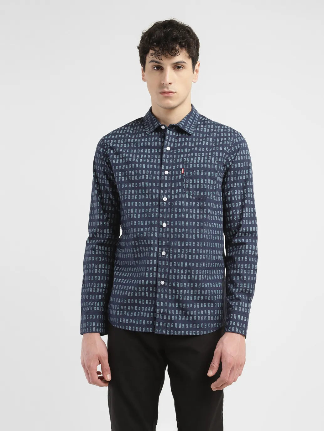 Men's Print Slim Fit Shirt - 7b749267-2d53-47f0-bb91-d8ff83bc266a View