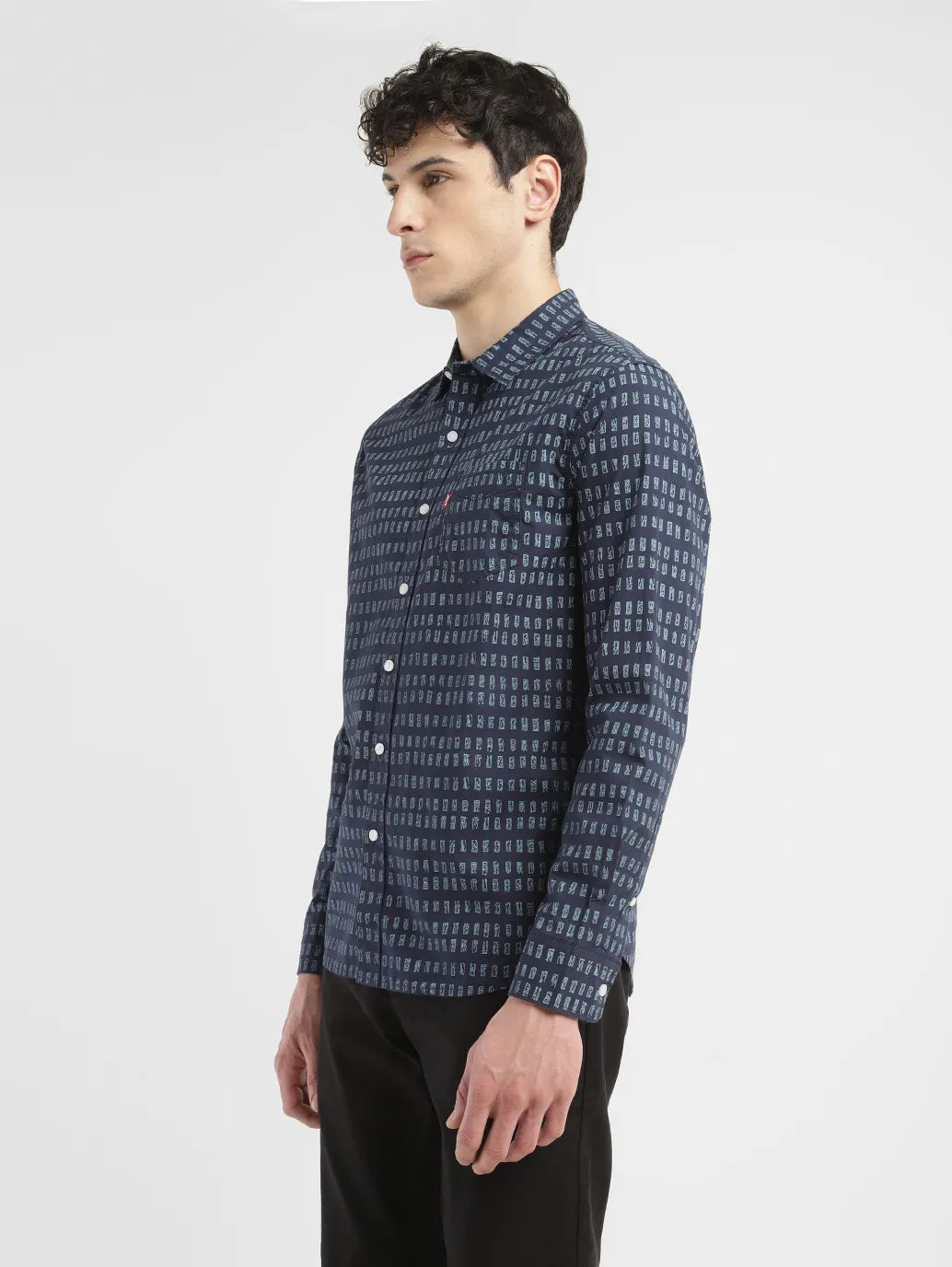 Men's Print Slim Fit Shirt - 6bea86d2-2301-425e-9ca8-c066e988e05b View