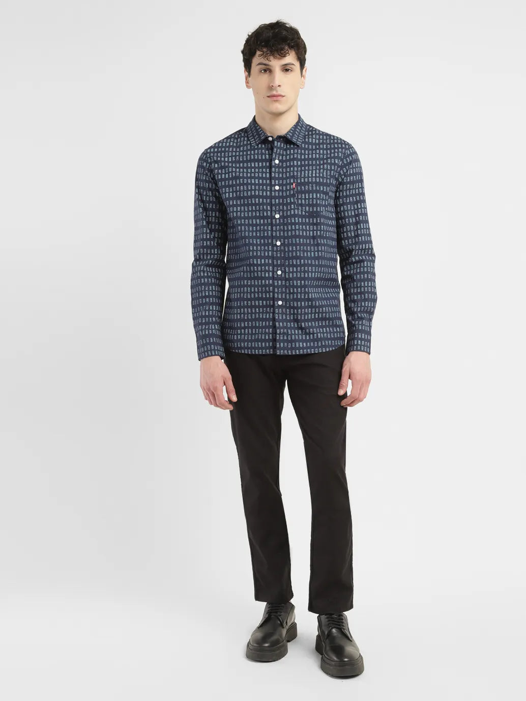 Men's Print Slim Fit Shirt - 64d40cb4-f59a-4822-a917-4df6e27096e0 View
