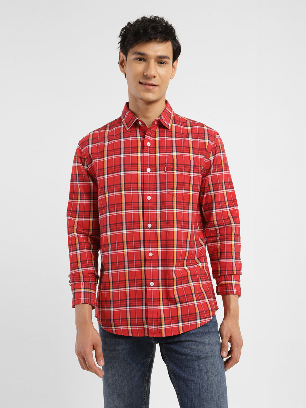 Men's Checkered Slim Fit Shirt - f522d014-4e1a-4006-aff7-95ebbcfb9a3a View