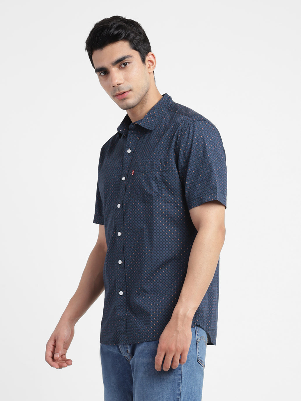 Men's Printed Slim Fit Shirt - 49bc5486-902b-4b33-9b21-3d1968d5551e View