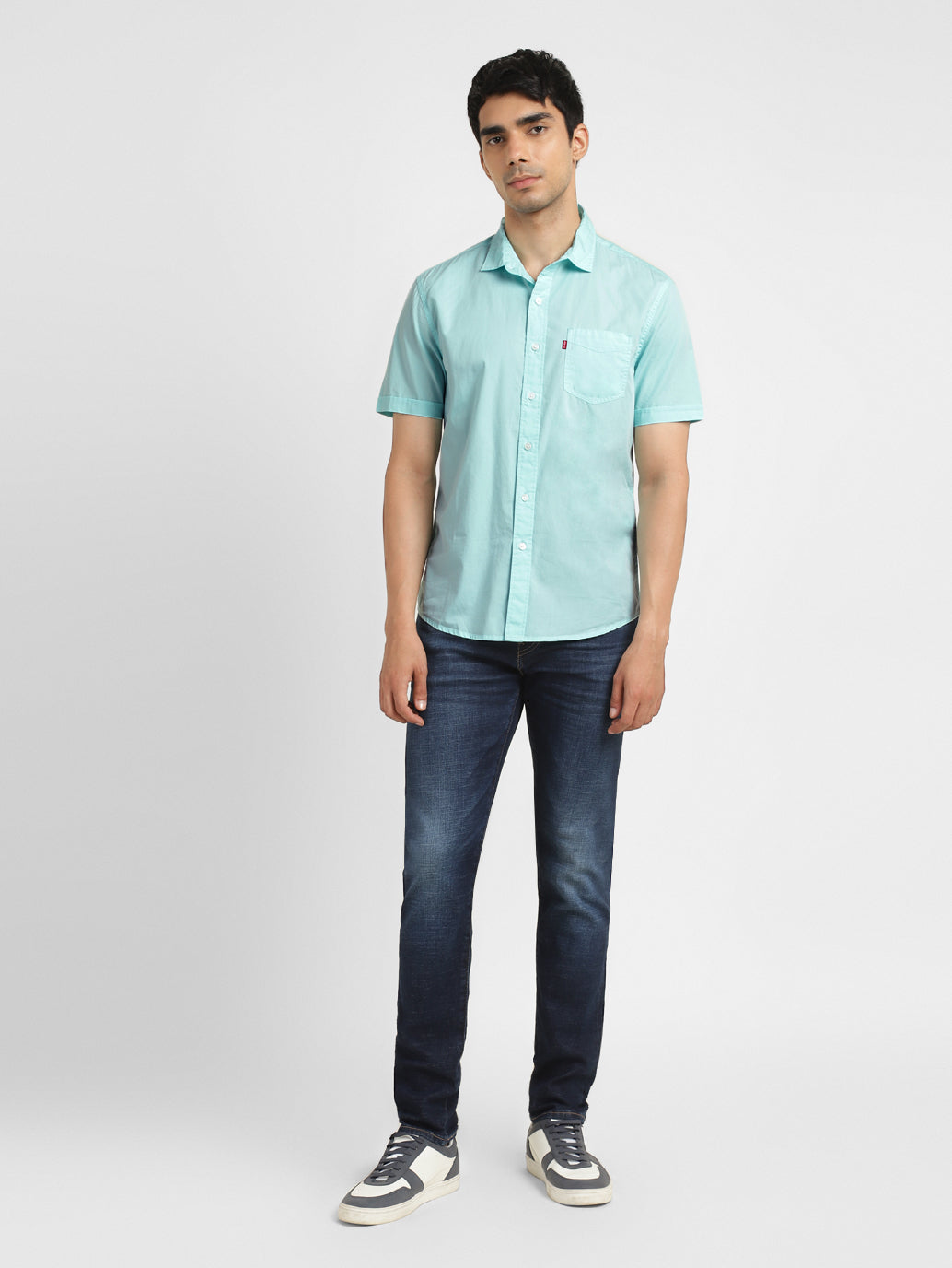 Men's Brand Logo Slim Fit Shirt - 7719c059-4078-4e1c-8353-1fe147498748 View