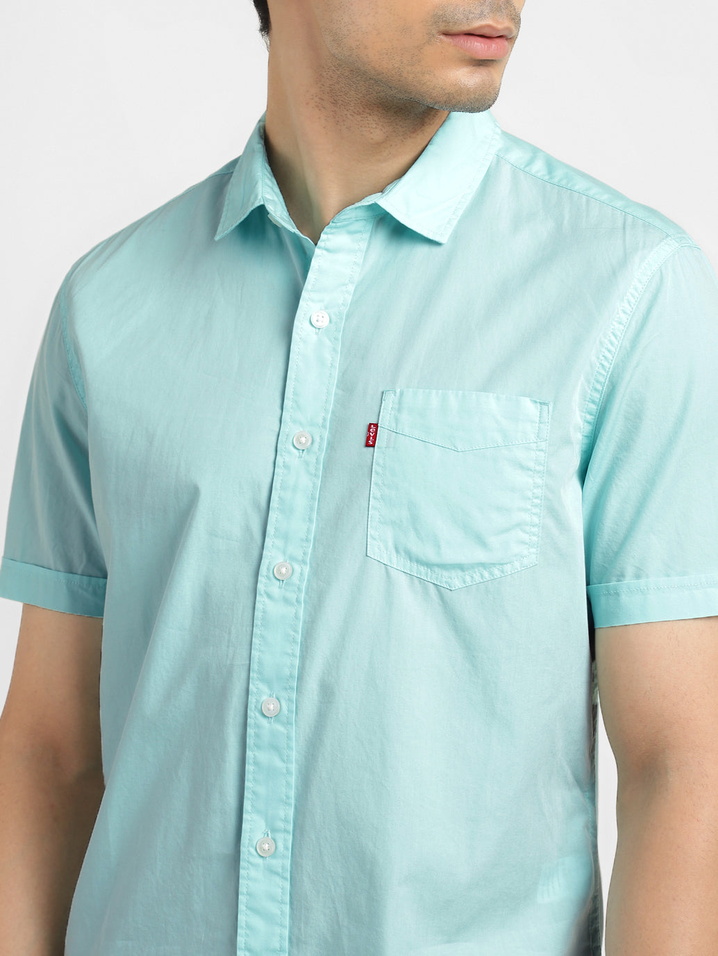 Men's Brand Logo Slim Fit Shirt - 38e616e5-98b6-4e49-bfa2-72f9be8d9f00 View