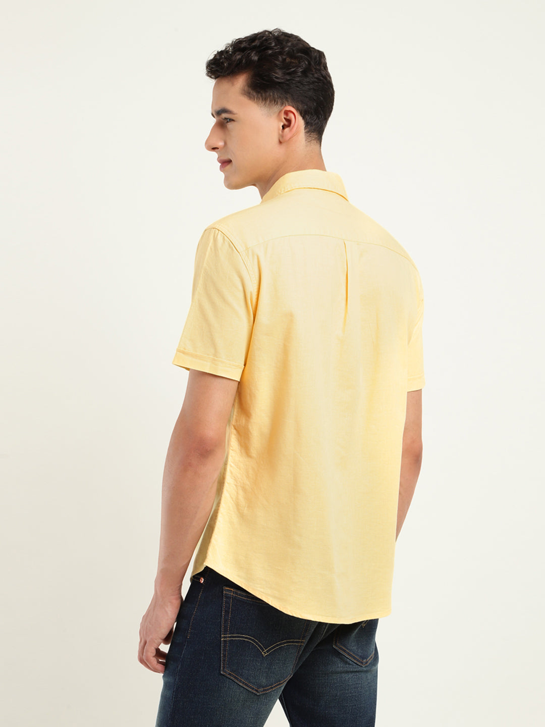 Men's Solid Slim Fit Shirt - 08e03c88-b7e7-49f4-969b-f717ef156e79 View