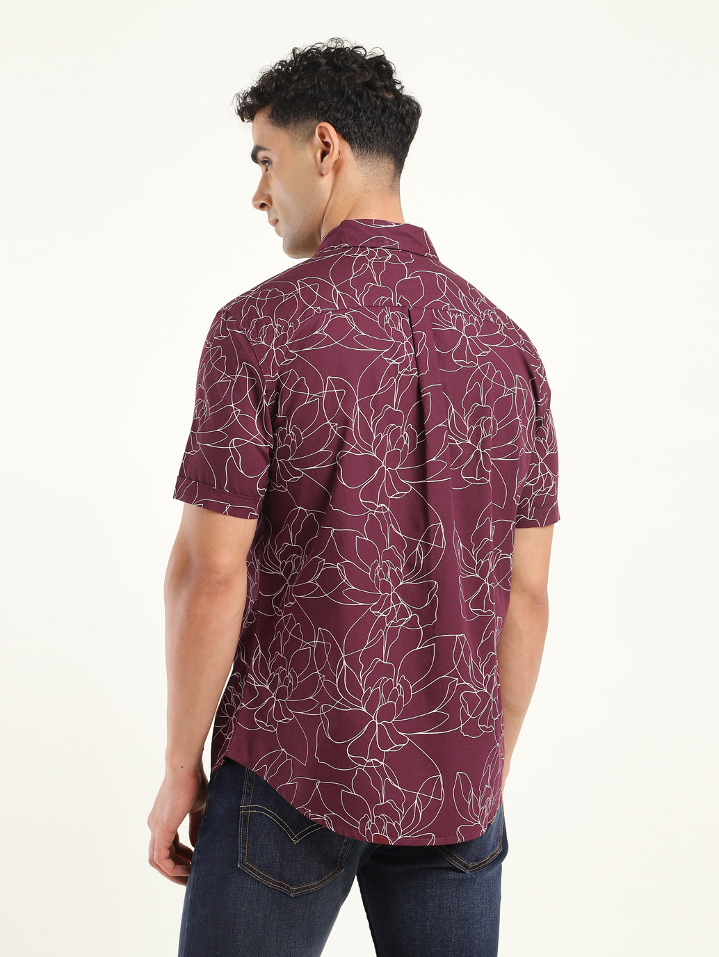 Men's All Over Printed Slim Fit Shirt - 6c8bbb1a-d4ef-4df6-9e69-c90b9078b459 View