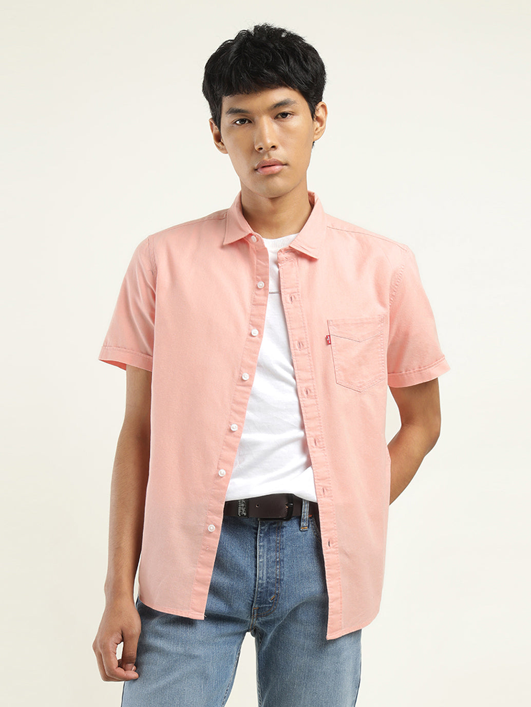 Men's Solid Slim Fit Shirt - Styleshot View