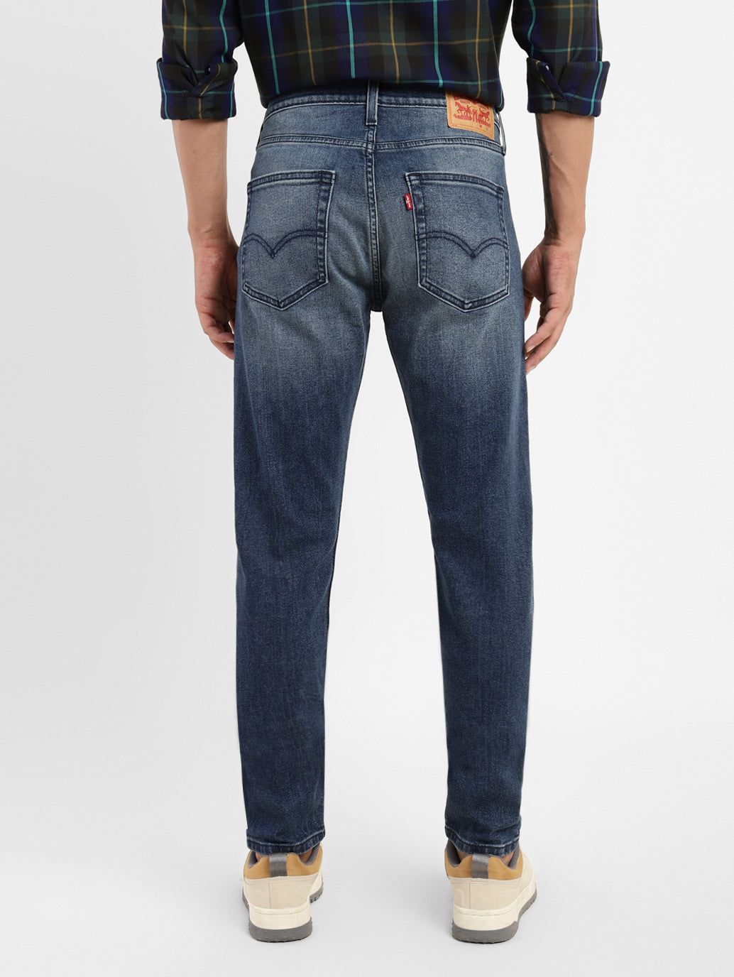 Men's 512 Blue Slim Tapered Fit Mid Rise Jeans - 7b0b17df-6031-4310-a9e3-8dd25de7c857 View