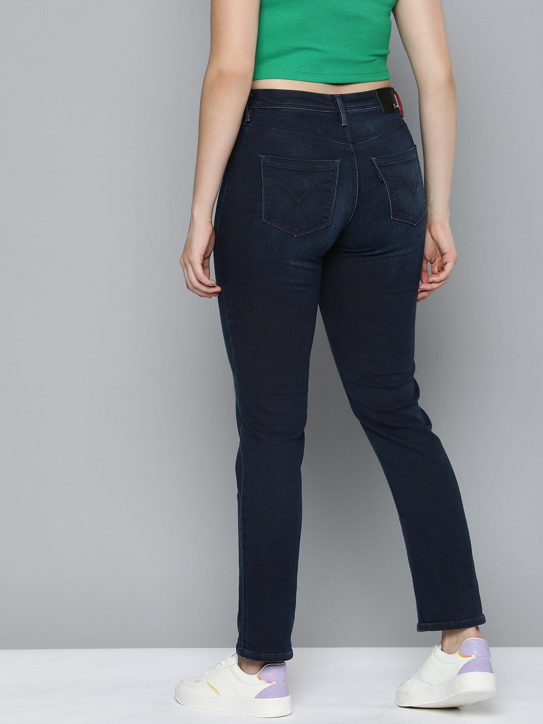 Women's Redloop 312 Blue Straight Fit Mid Rise Jeans - 3752ec4b-9c06-4eda-bea1-7caf58e1d6fe1710924466531-Levis-Women-Jeans-7721710924466035-3 View