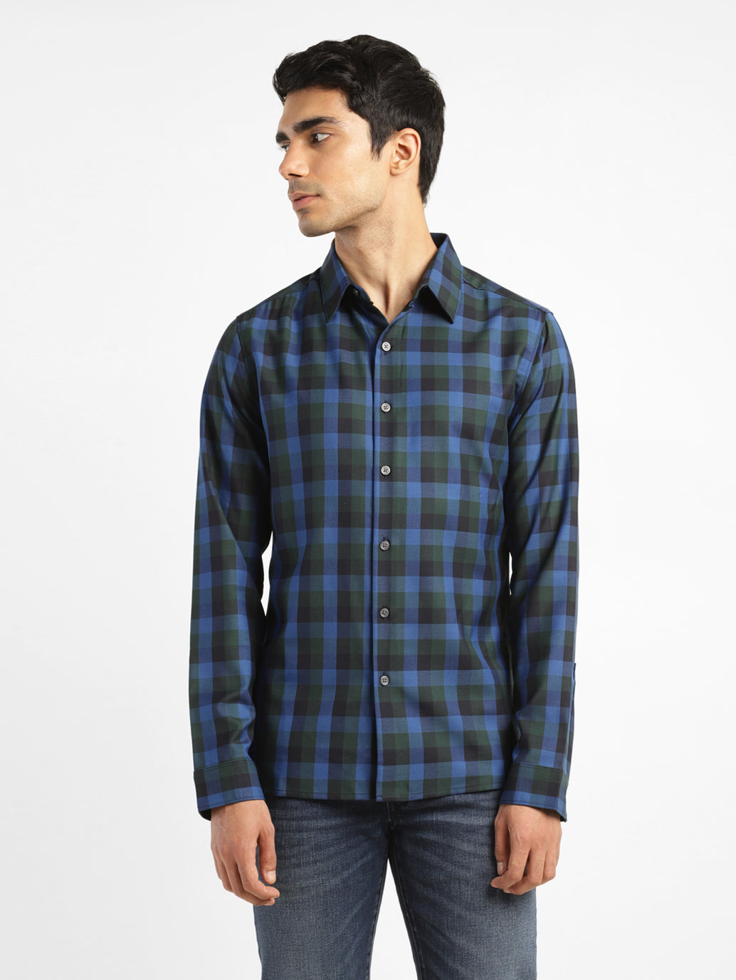 Men's Checkered Slim Fit Shirt - 4931ee02-ee11-498f-bde4-acd2dafba30a View