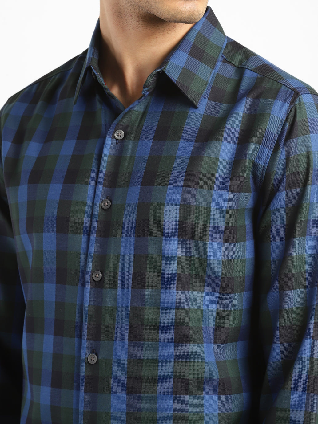 Men's Checkered Slim Fit Shirt - 4a82762c-90f4-45f7-a9f4-81e19323b0cc View
