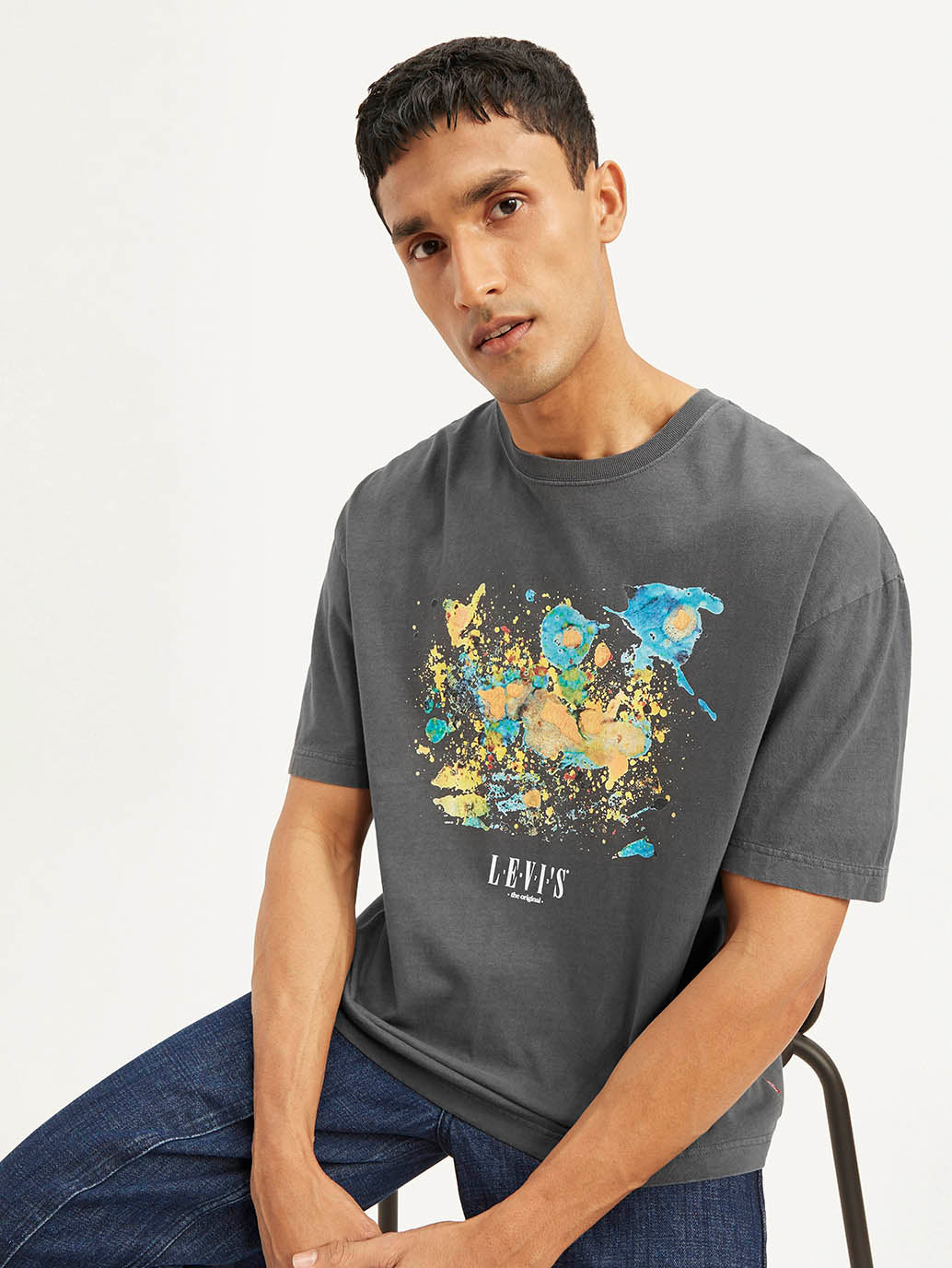 Men's Graphic Print Loose Fit T-shirt - 3f9907bd391733d7772c0b03cf7c442c View
