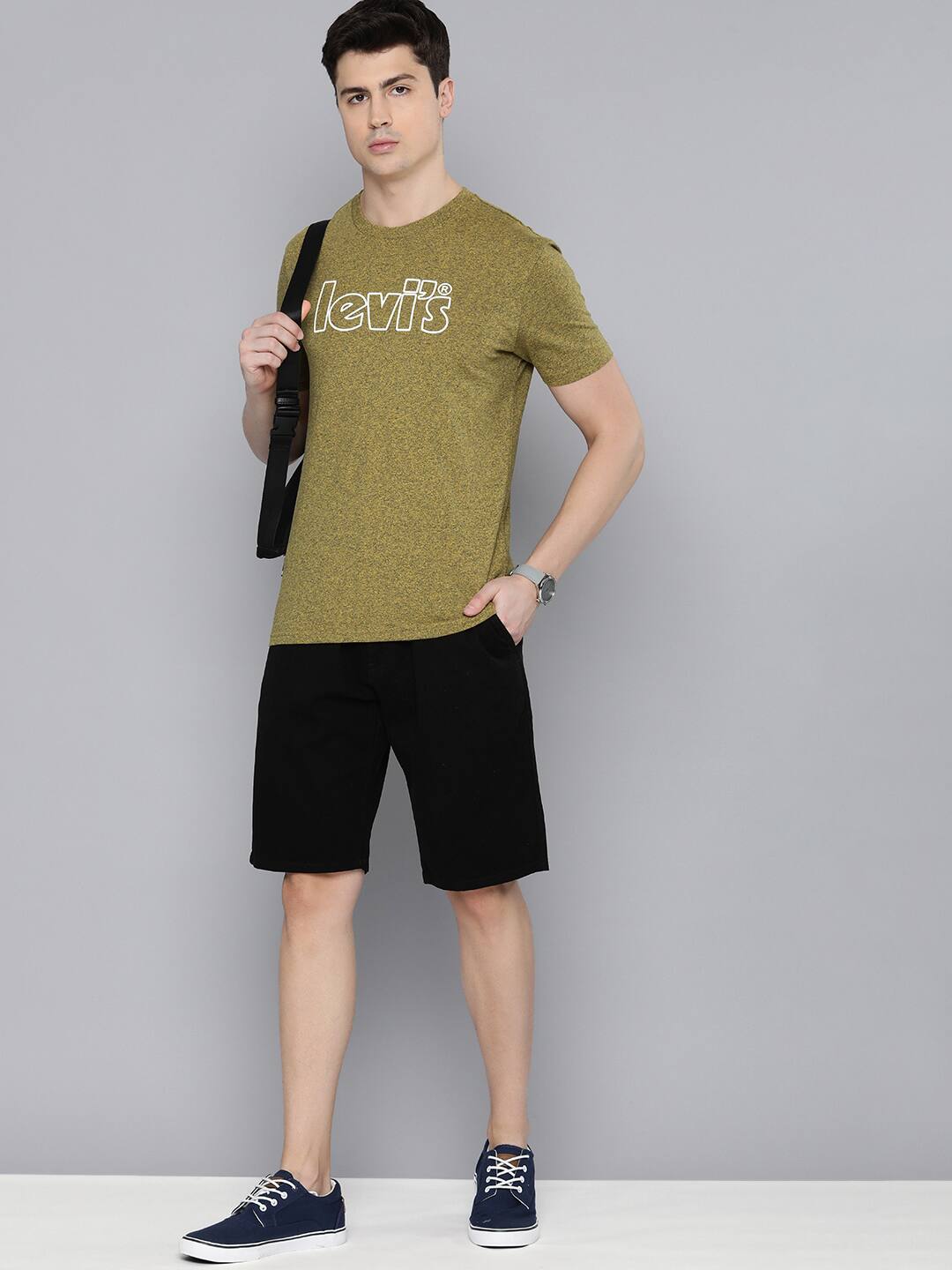 Men's Brand Logo Crew Neck T-Shirt - 444 View