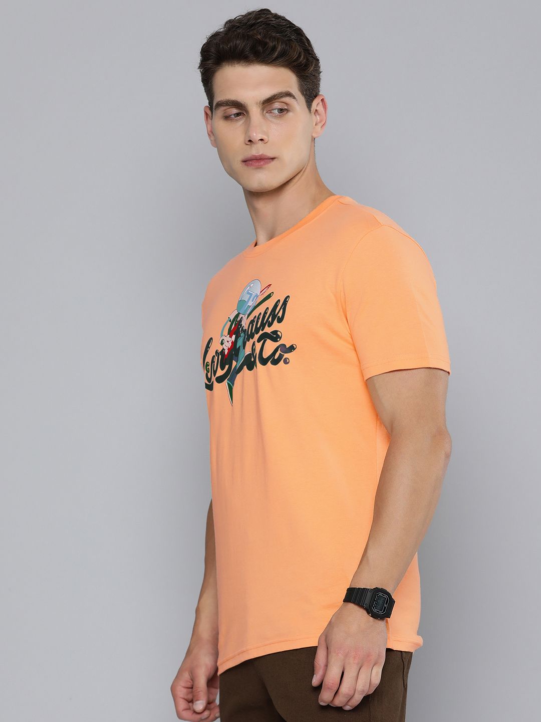 Men's Graphic Print Crew Neck T-shirt - 4ea235bcf91331fb1c4f720299bf30ab View