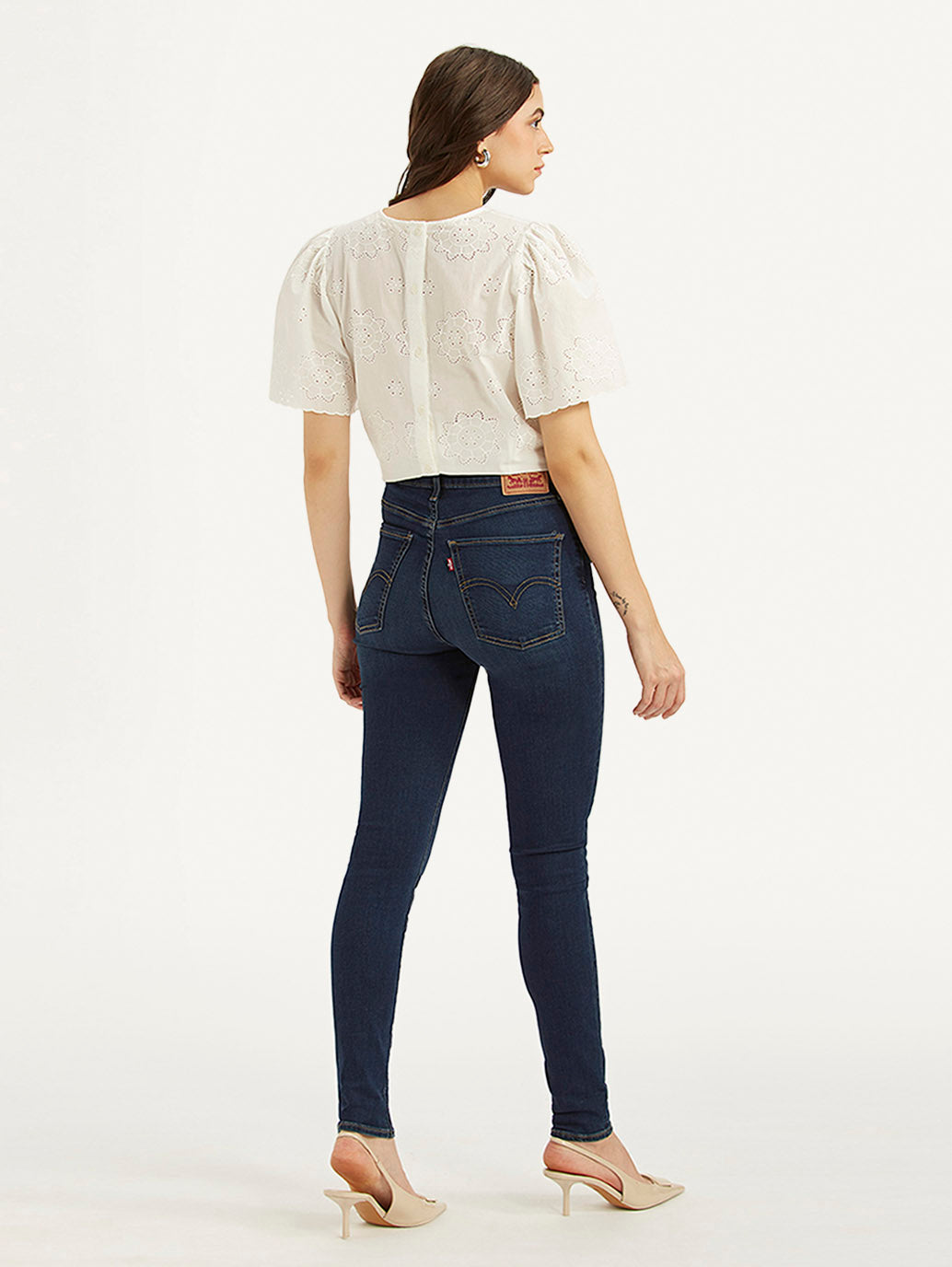 Women's Blue Mile High Skinny Fit High Rise Jeans - 41bf4a24-58b0-4007-bd79-dcc3d42fcd7c View