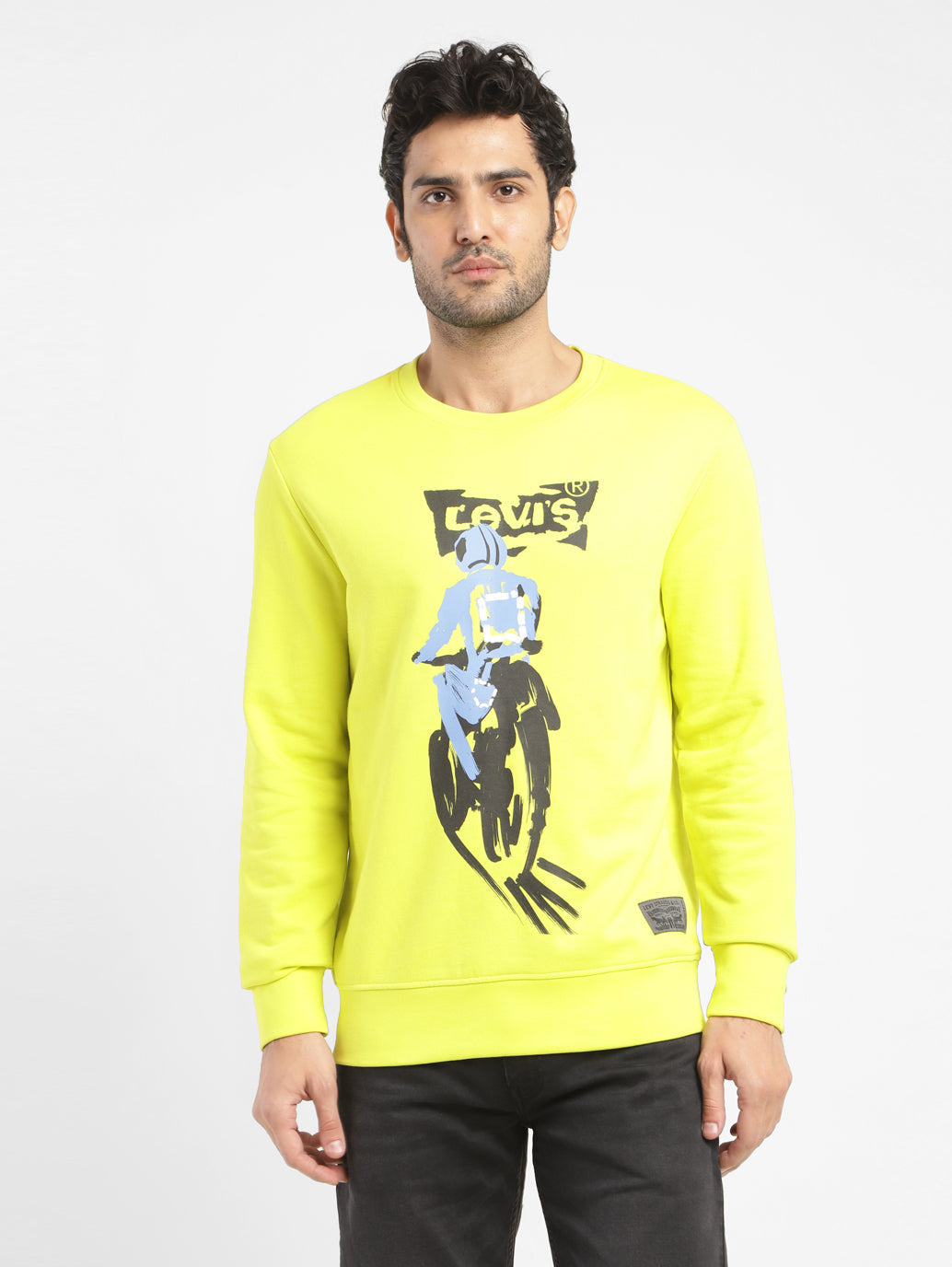 Men's Graphic Print Crew Neck Sweatshirt - 8169208d-40f0-4695-9051-1a455351f920 View