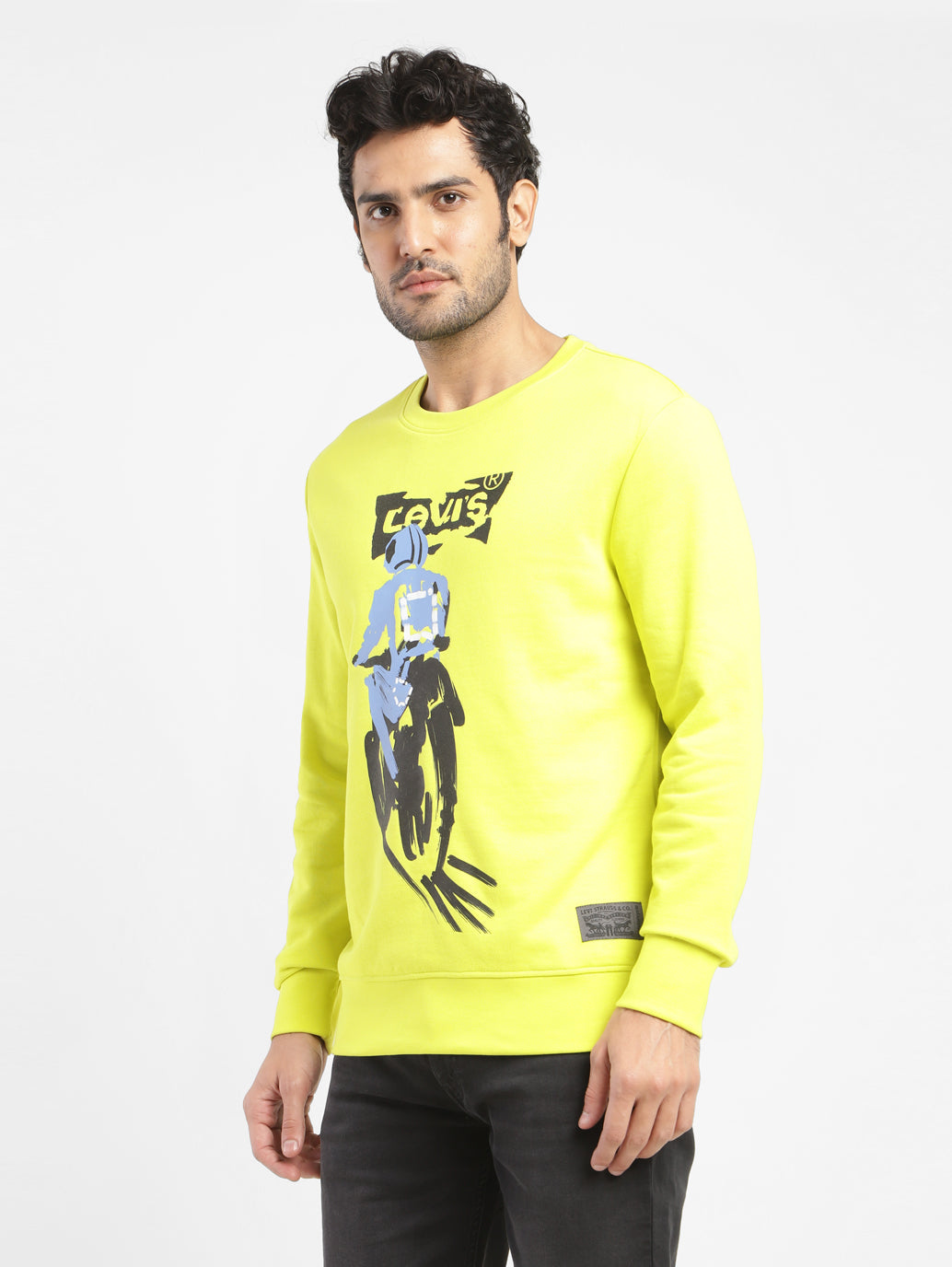 Men's Graphic Print Crew Neck Sweatshirt - 210ccb20-cc70-4849-9cec-830ace4972e4 View