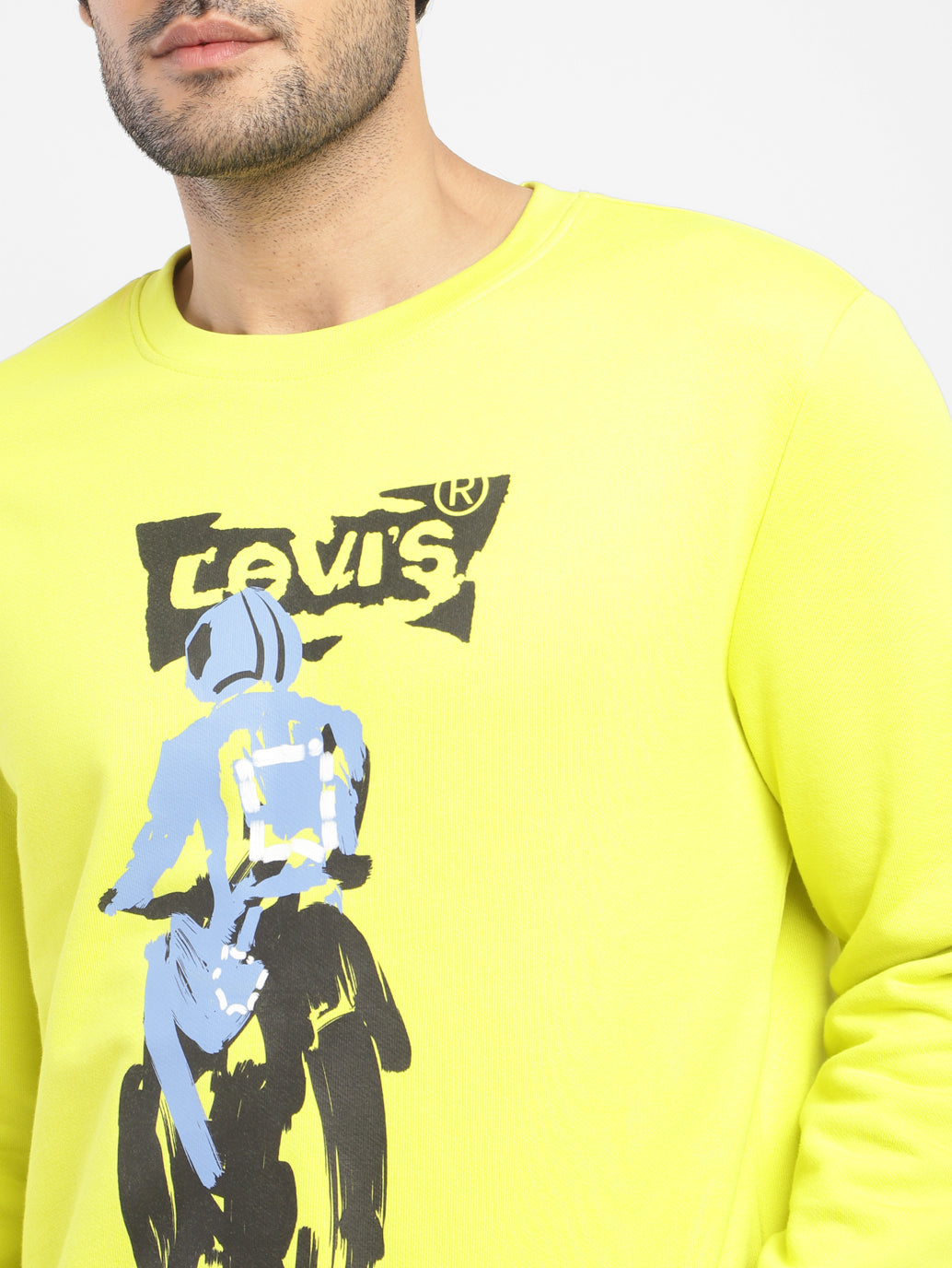 Men's Graphic Print Crew Neck Sweatshirt - 9dbb801f-1960-4e9f-bcc5-cb4b73dd516b View