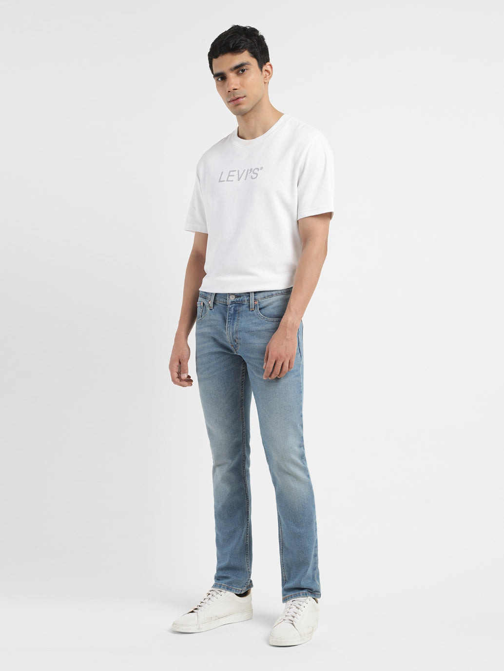Men's 65504 Indigo Skinny Fit Mid Rise Jeans - 1b9b8310-de26-4668-add9-d528bf8724e7 View
