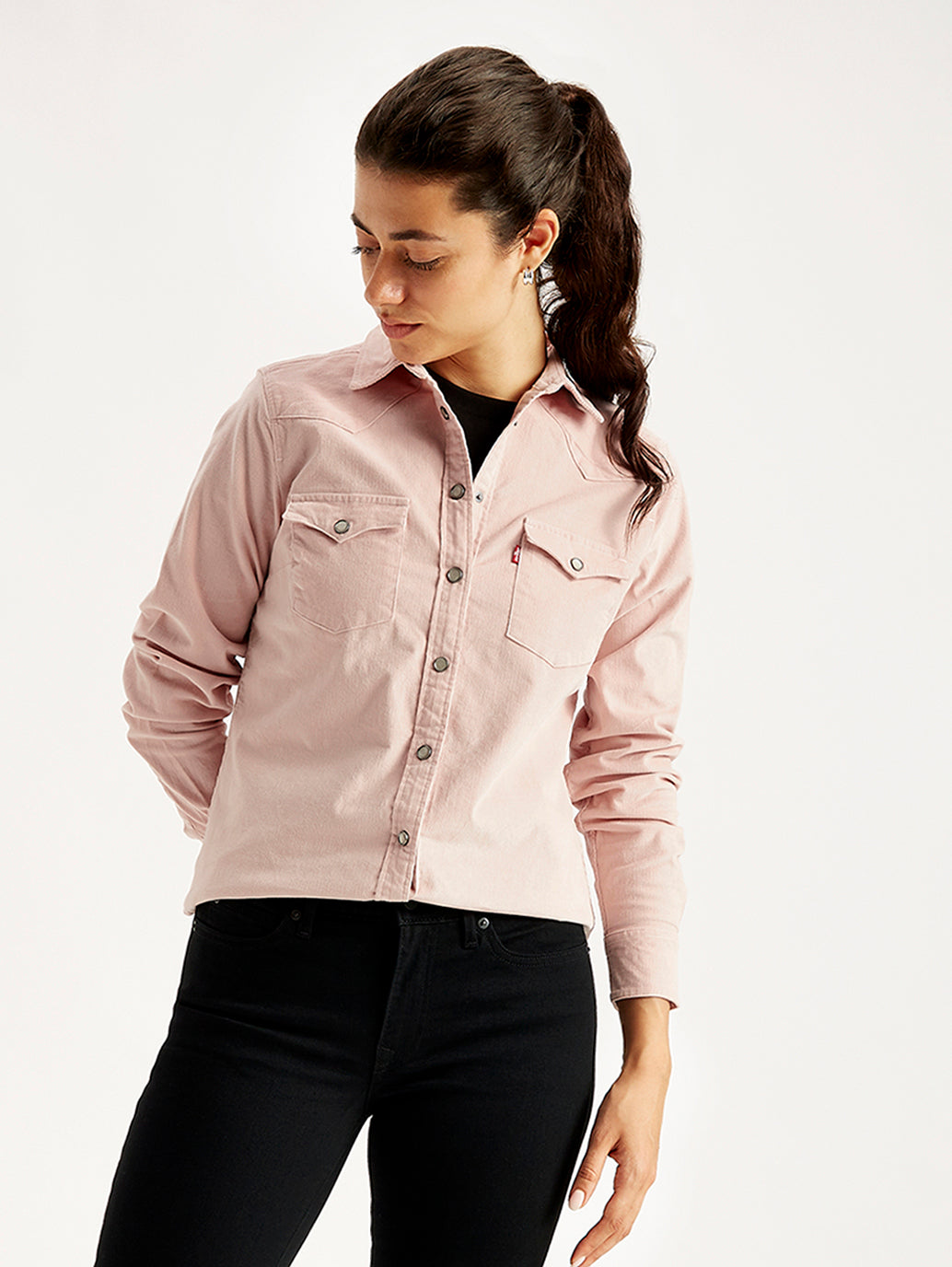 Women's Solid Regular Fit Shirt - Elevated View
