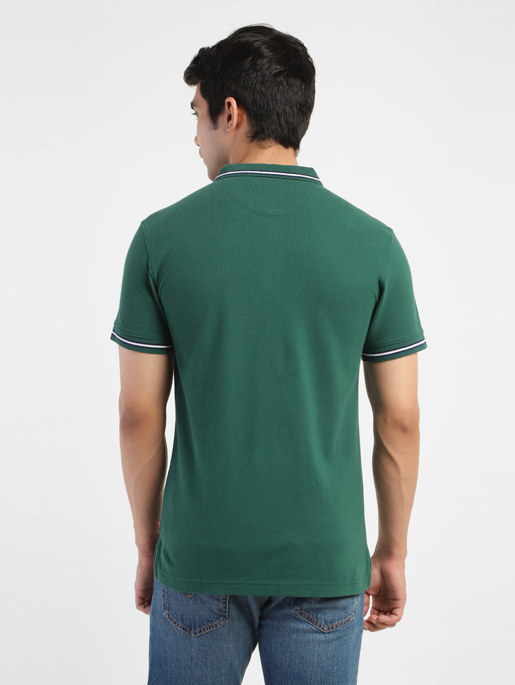 Men's Solid Polo T-shirt Green - e45a0305-bc22-4e5d-8a8e-c4b9f6210cf1 View