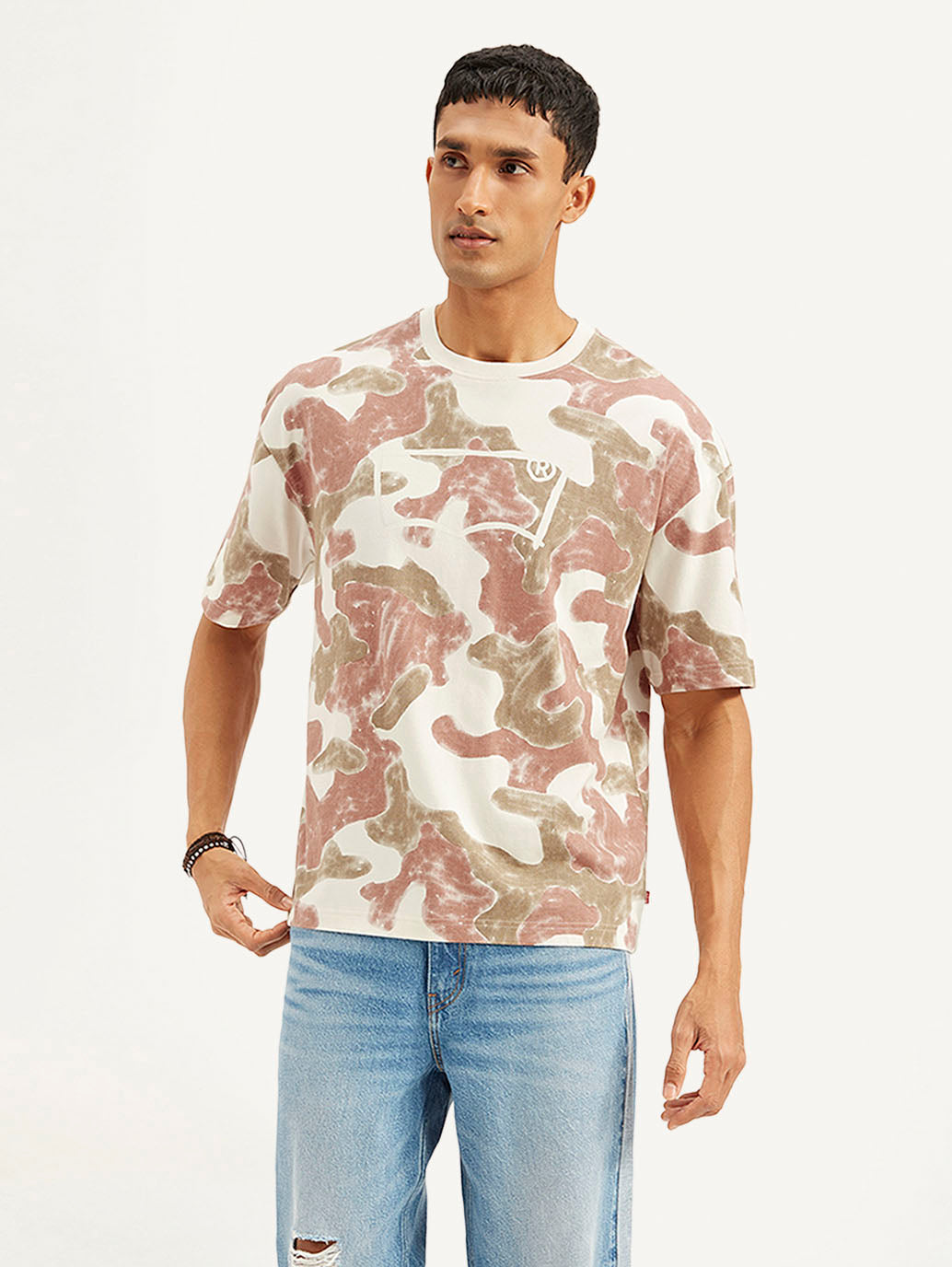 Men's Abstract Loose Fit T-shirt - 7bcd13ce3b8caaa30b982cff3fd61332 View