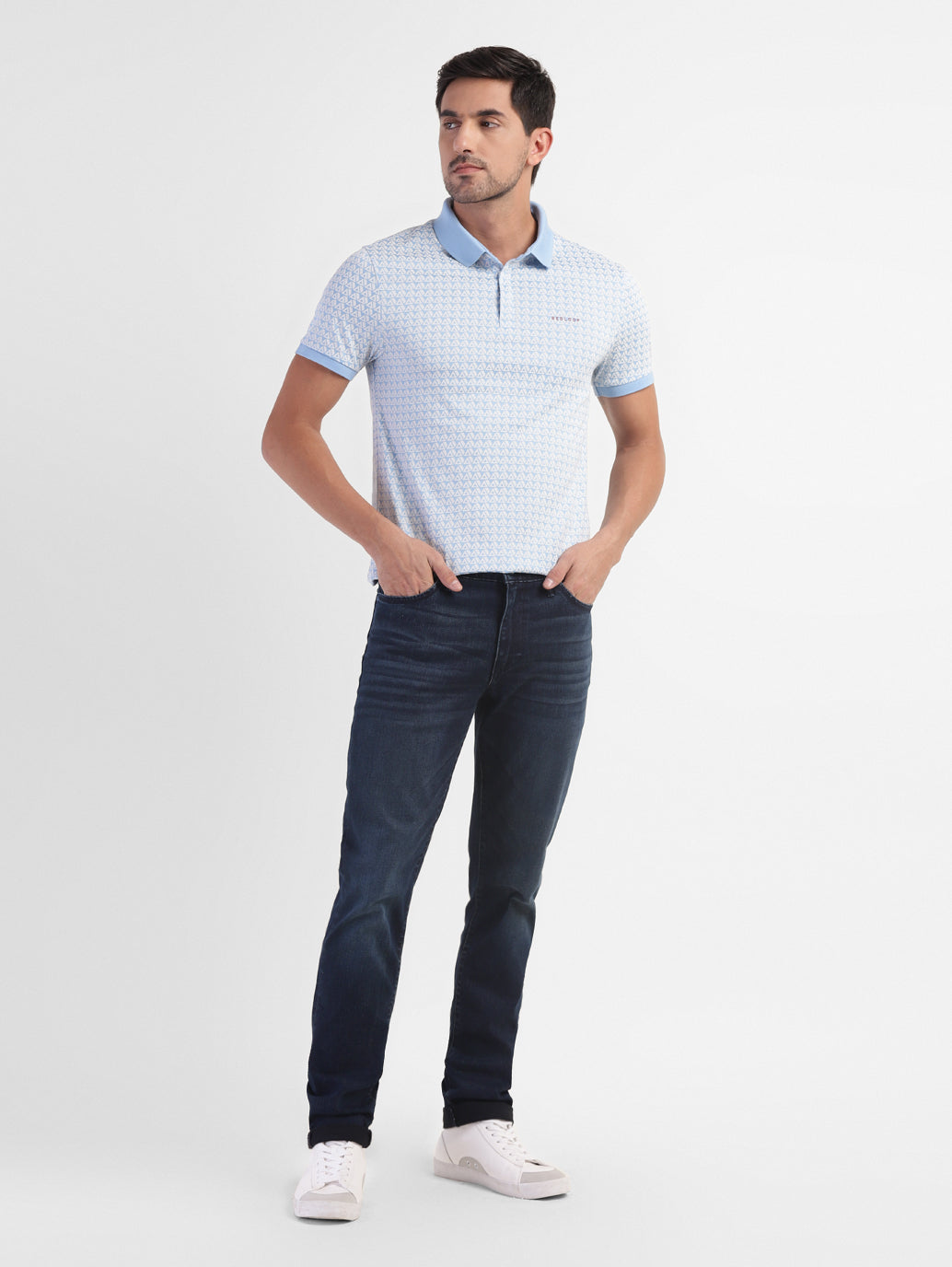 Men's Geometric Print Slim Fit T-shirt - b822161c-0841-4a07-9d24-28514b3c39c5 View
