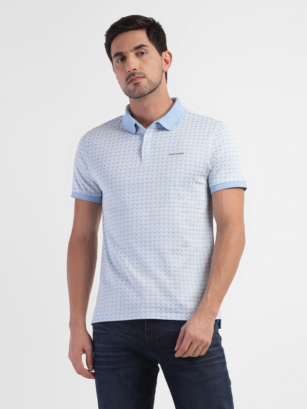 Men's Geometric Print Slim Fit T-shirt - a36b0f98-bac8-486d-b30d-b4ba6eabc8ec View