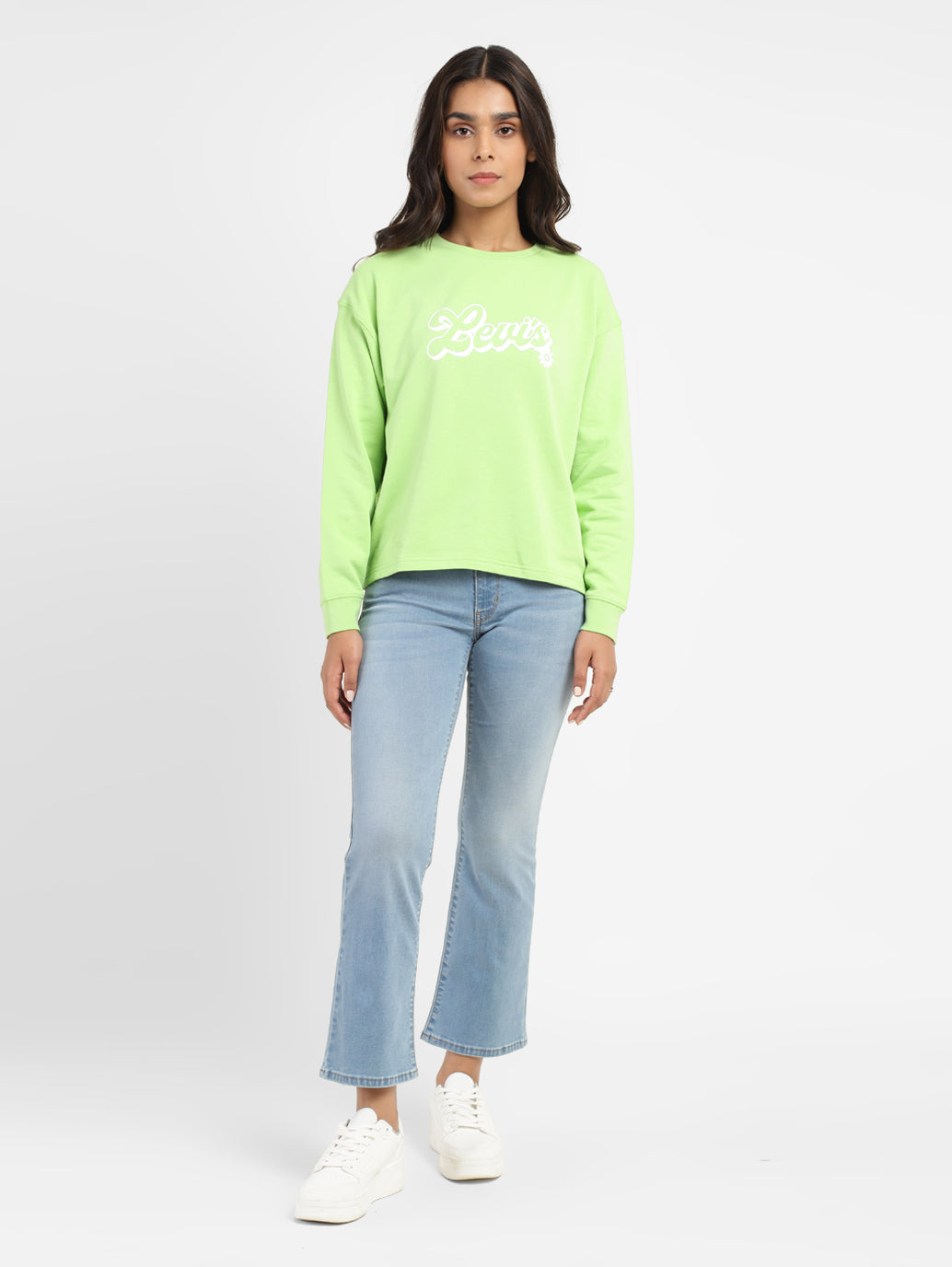 Women's Brand Logo Round Neck Sweatshirt - 2ab99ba1-4d21-46aa-abac-d35bb9afe4bf View