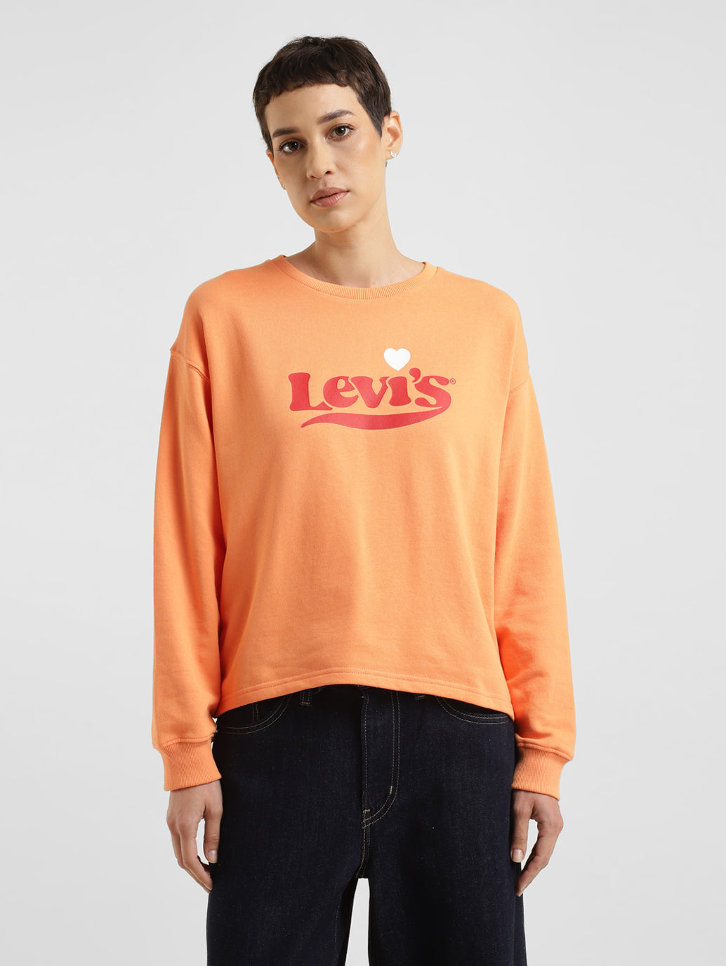 Women's Brand Logo Crew Neck Sweatshirt - e3af53d4-0652-4d8f-ba0e-930accb18c7a View