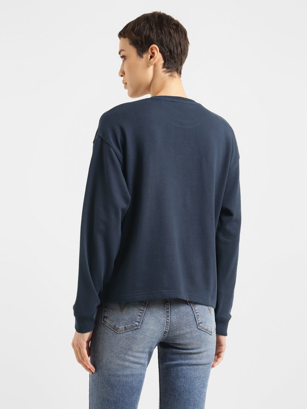 Women's Brand Logo Crew Neck Sweatshirt - e63f348d-efd0-4189-8c4f-967c233e26d3 View
