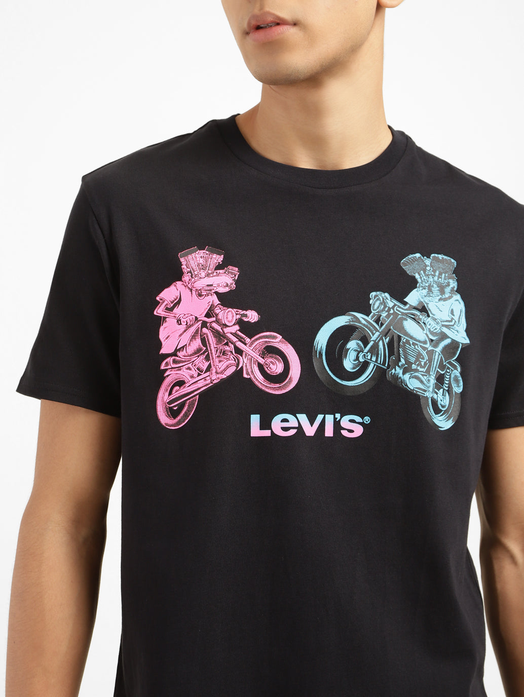 Men's Graphic Print Regular Fit T-shirt - adbdb02e-5db6-49c8-adaf-60a32f40fa33 View
