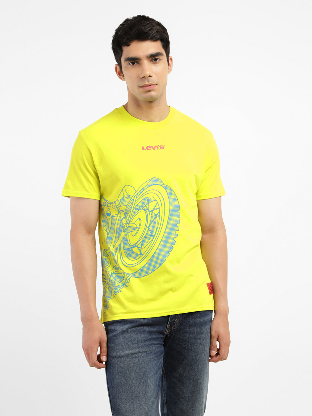 Men's Graphic Print Slim Fit T-shirt Green - 878f3c1a-0ada-4202-83bf-1b9211f857d7 View