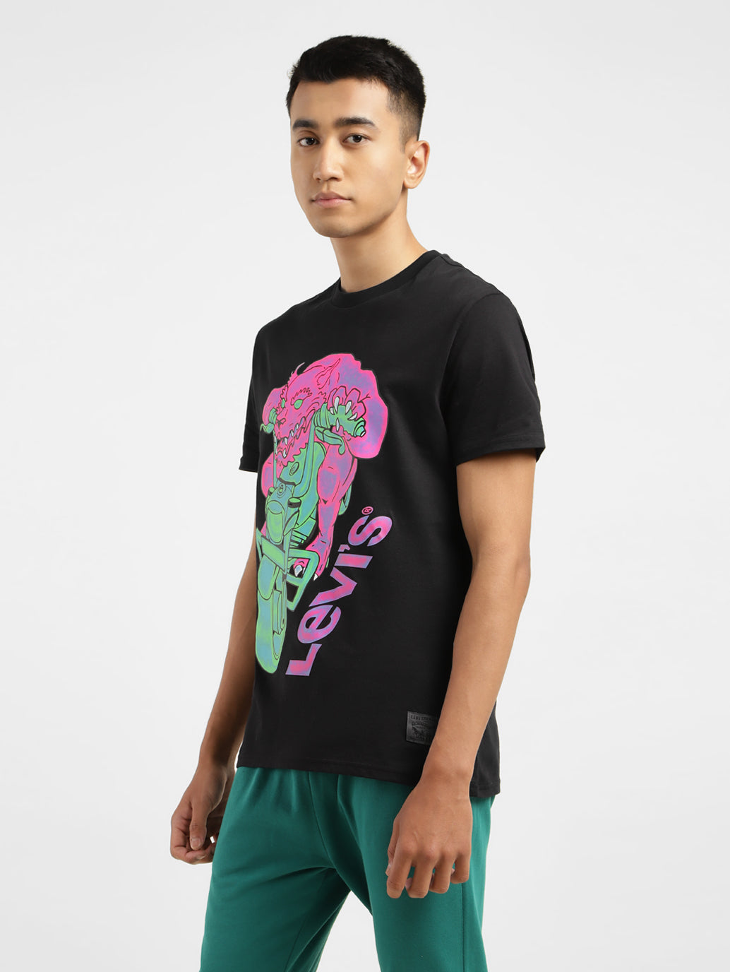 Men's Graphic Print Slim Fit T-shirt - d40c1015-9ecb-424f-b5a6-4f9c897749d6 View