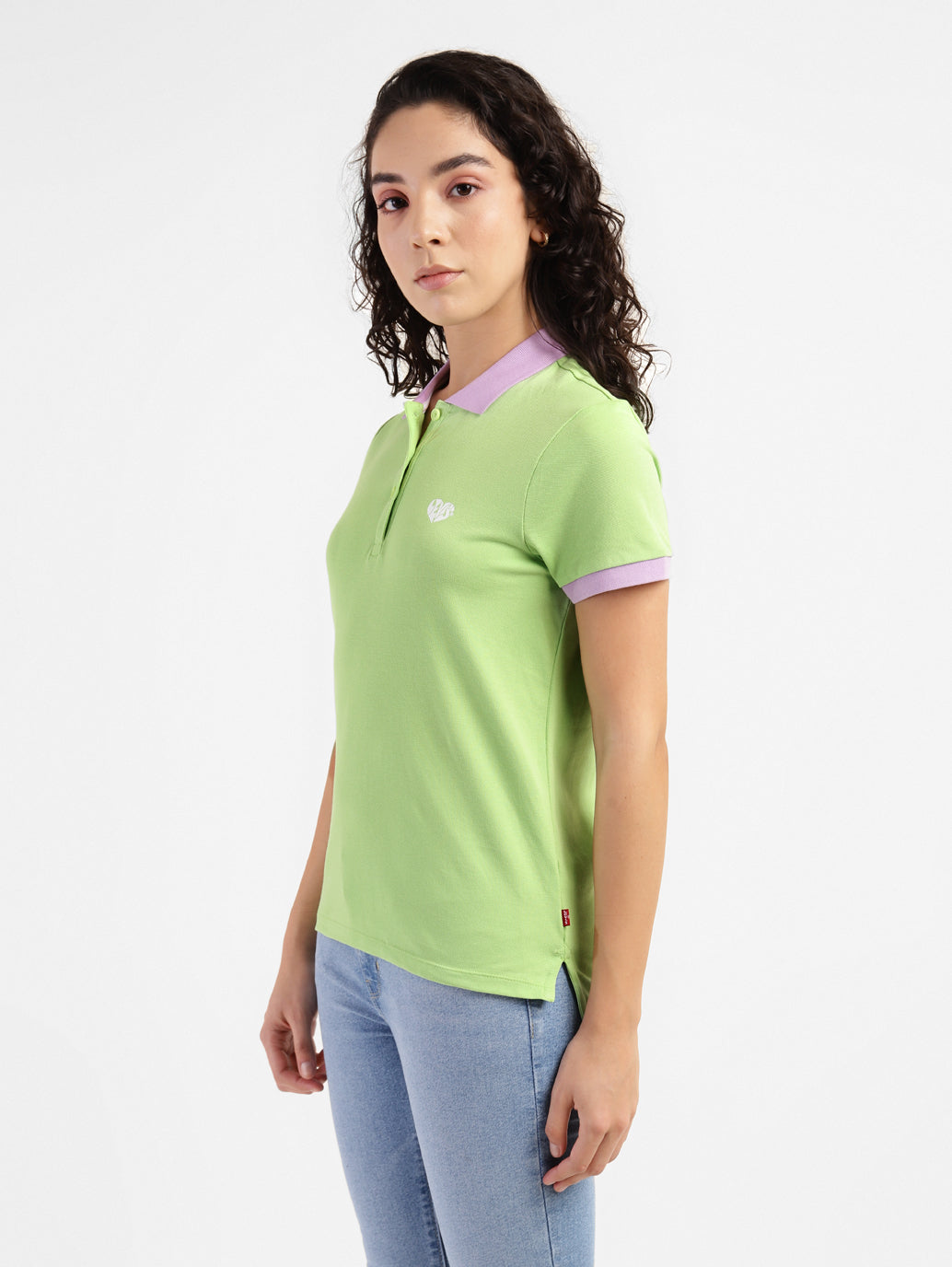 Women's Solid Polo T-shirt - b75d90fe-565c-47b7-b234-609e49ee670d View