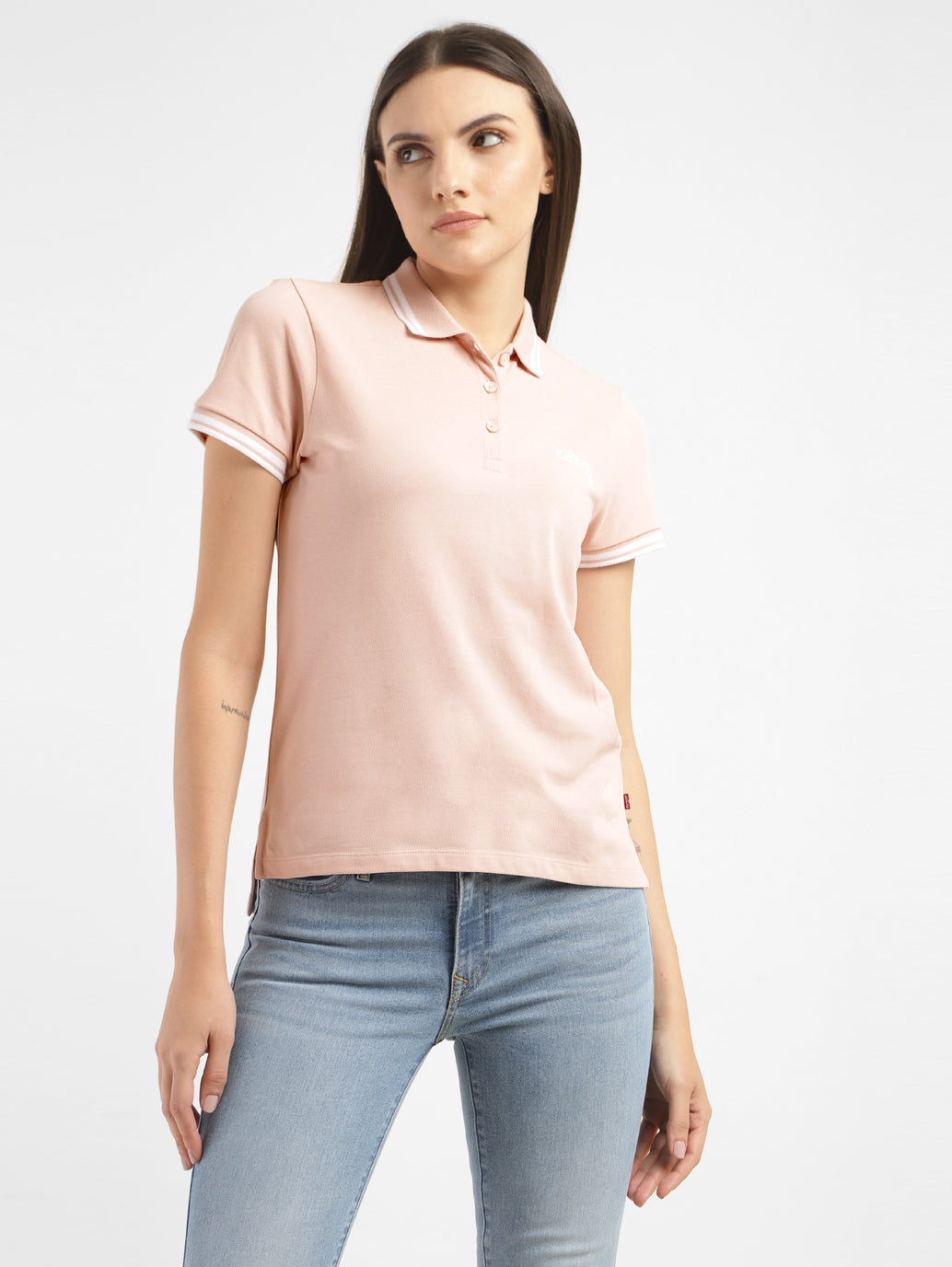 Women's Solid Polo T-shirt - acf575ec-7151-409c-ae60-2138014f43e8 View