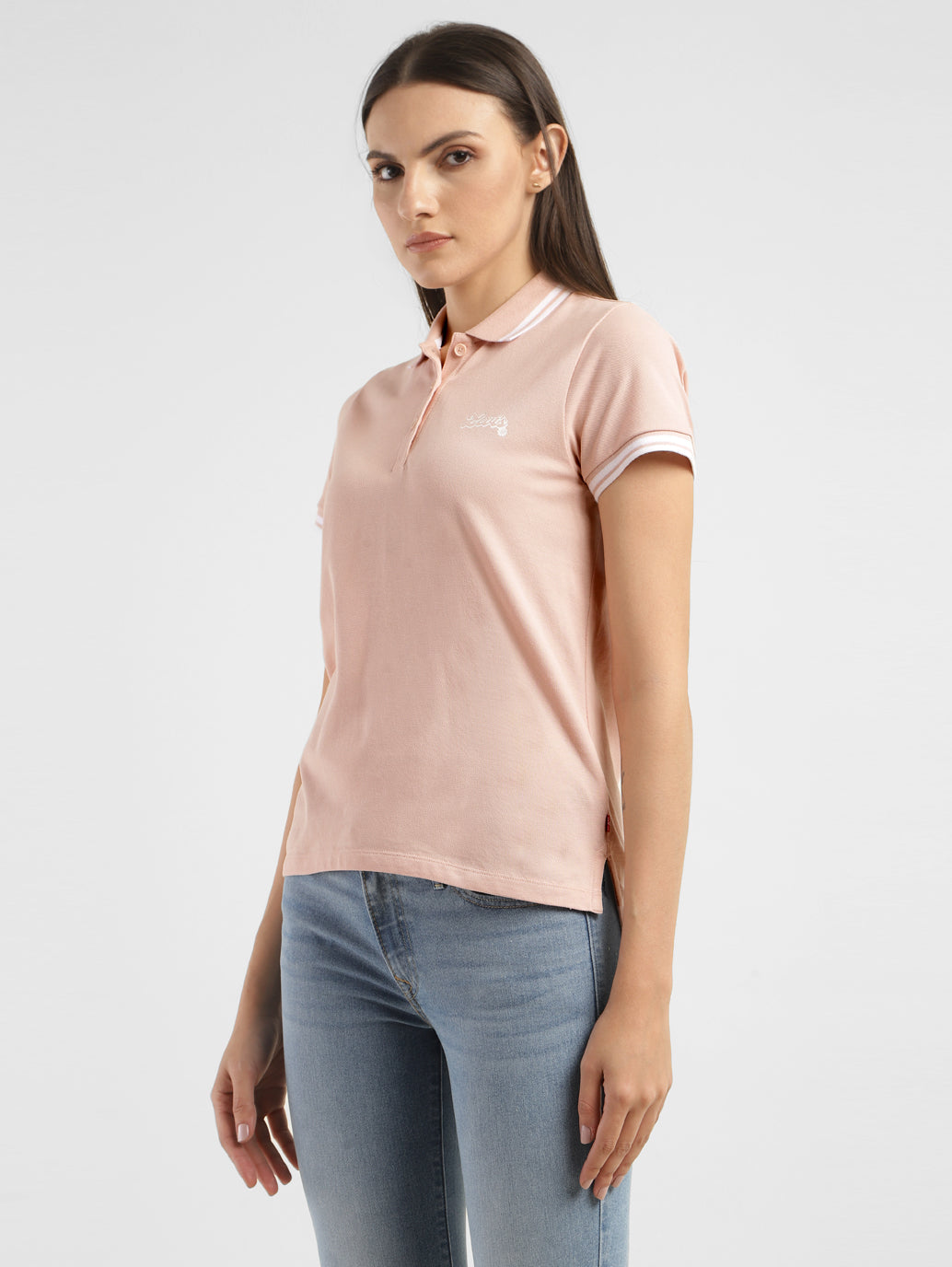Women's Solid Polo T-shirt - dbc2c94b-890a-4fe6-ab58-d7547decf71e View