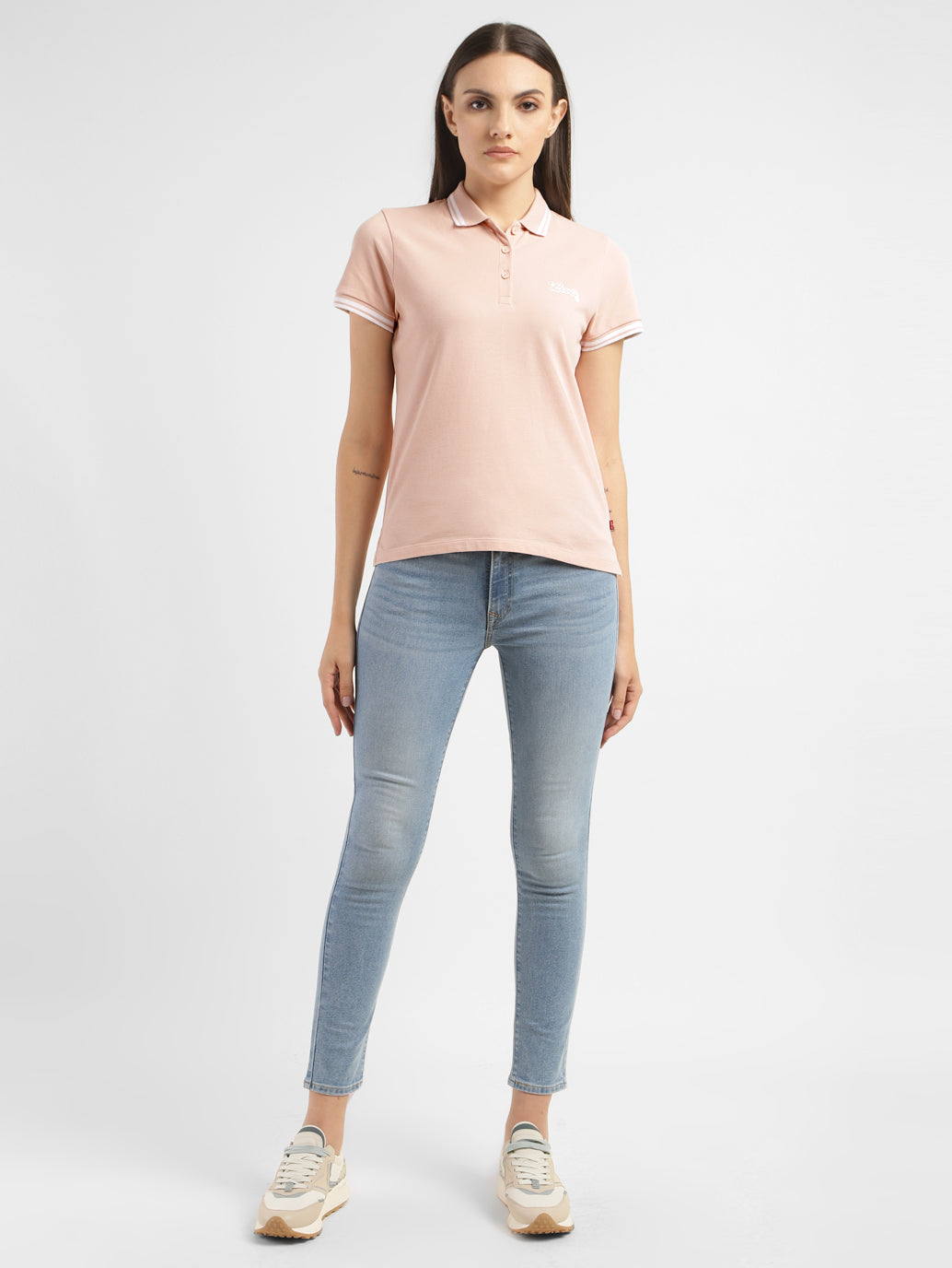 Women's Solid Polo T-shirt - d890f727-1b63-4241-ae9e-97d5fe083023 View