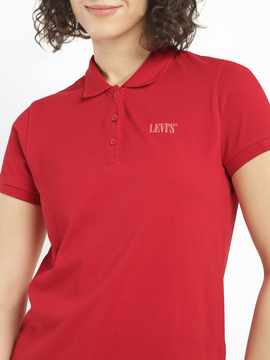 Women's Solid Polo T-shirt - Details View