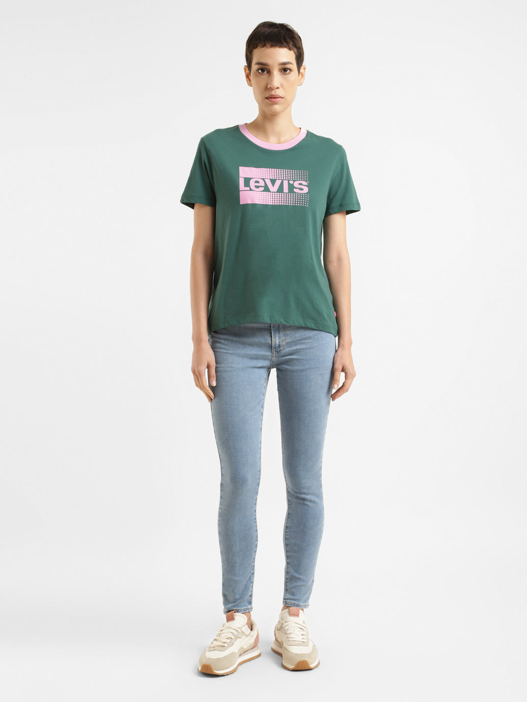Women's Brand Logo Crew Neck T-shirt - 88bb5bd3-cd45-4a19-a1ff-fd98bb8a4553 View