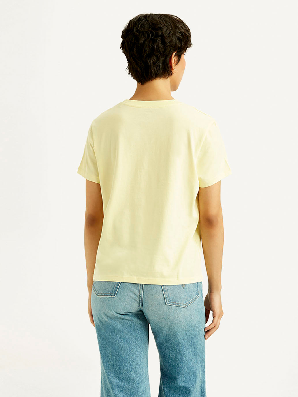 Women's Graphic Print Relaxed Fit T-shirt - Back View